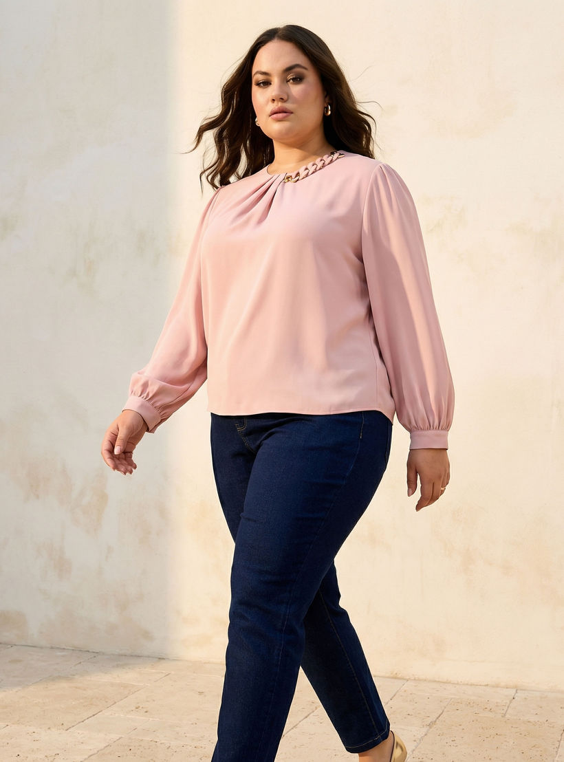 بلوزة بزينة سلسلة من أولا بوبكين-women-clothing-shirtsandblouses-blouses-image-2