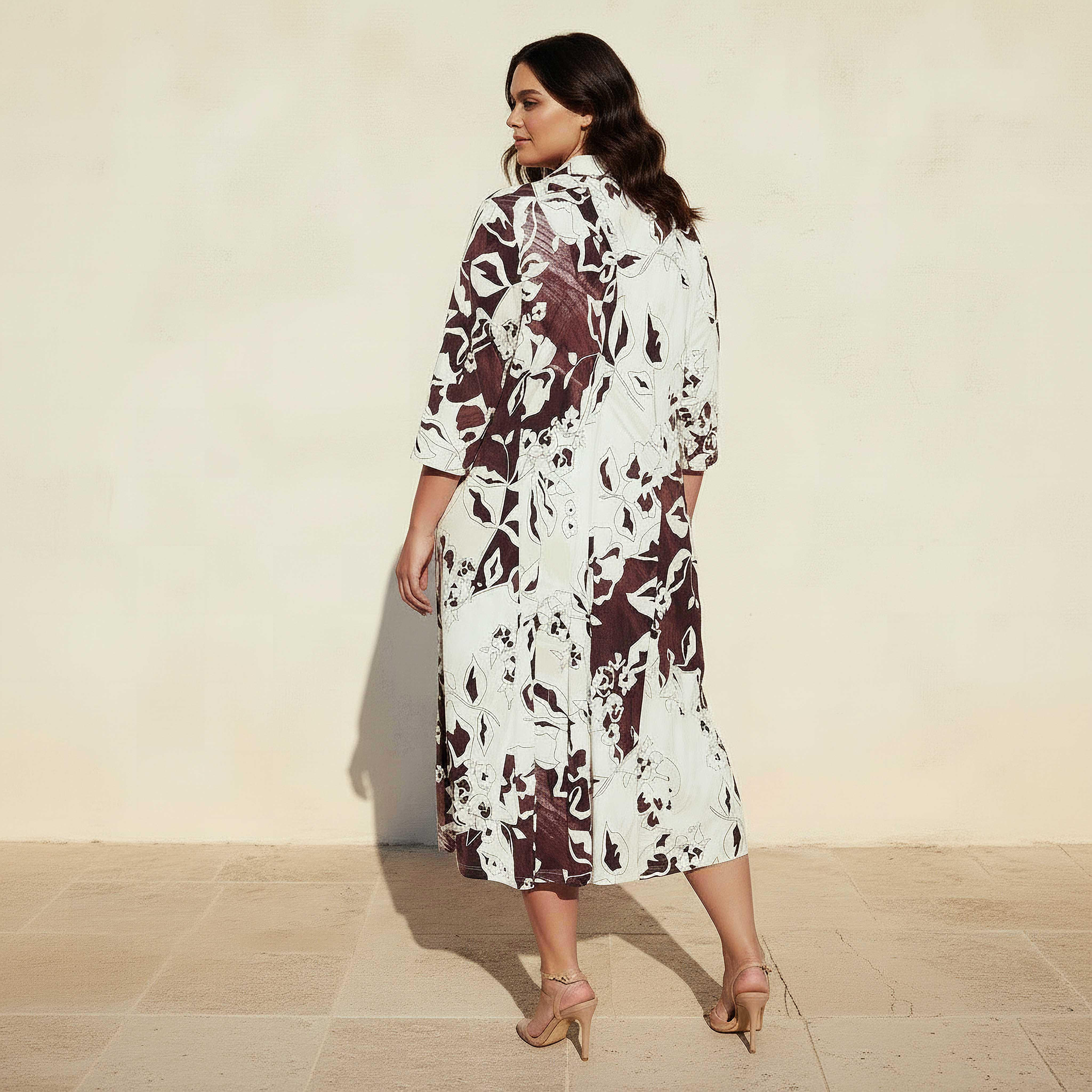 فستان للنساء مقاس كبير بطبعات وقصة إي لاين وياقة من أولّا بوبكن-women-clothing-dresses-image-4