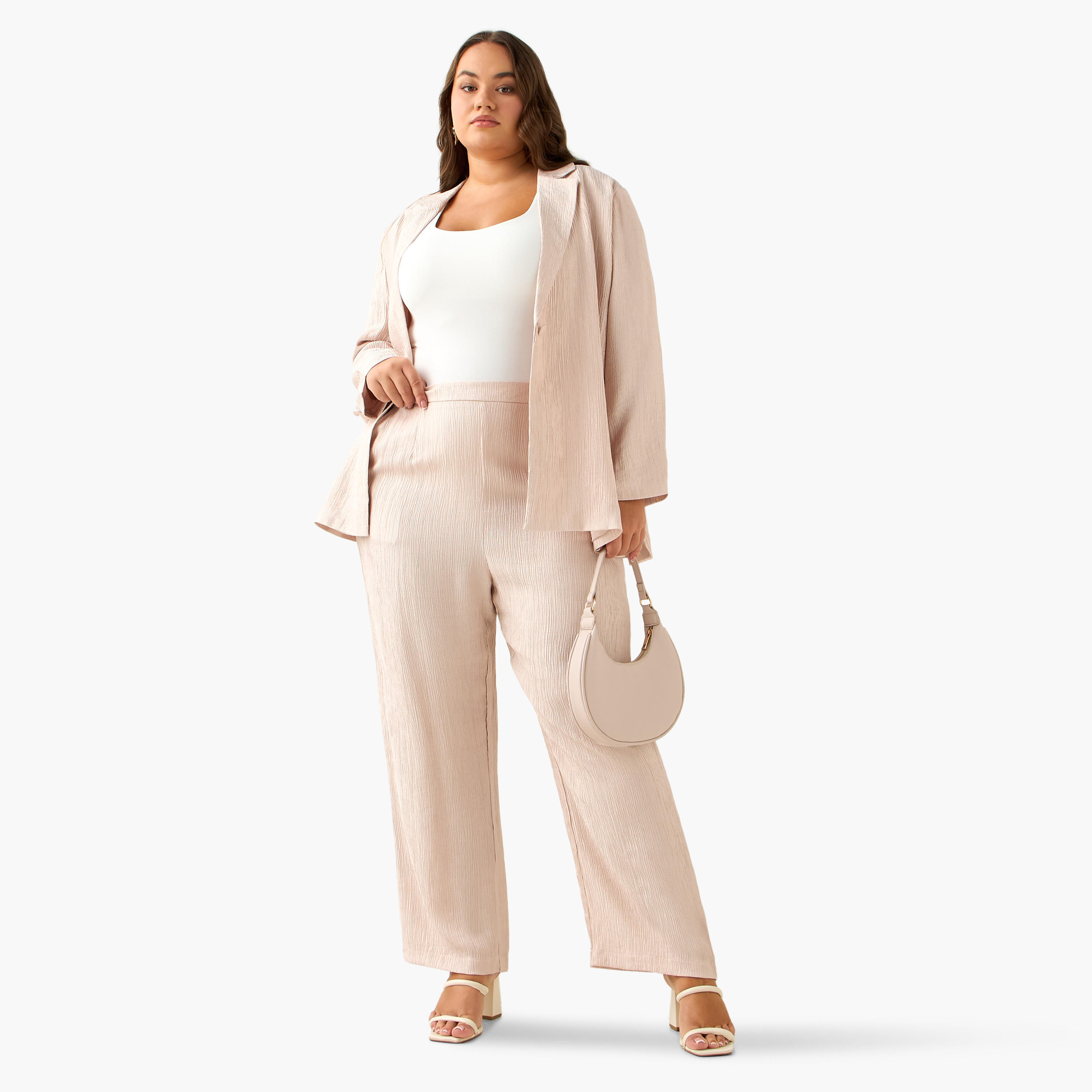 Ulla Popken Relaxed Fit Blazer with Textured Design-women-clothing-coatsandjackets-blazers-image-3