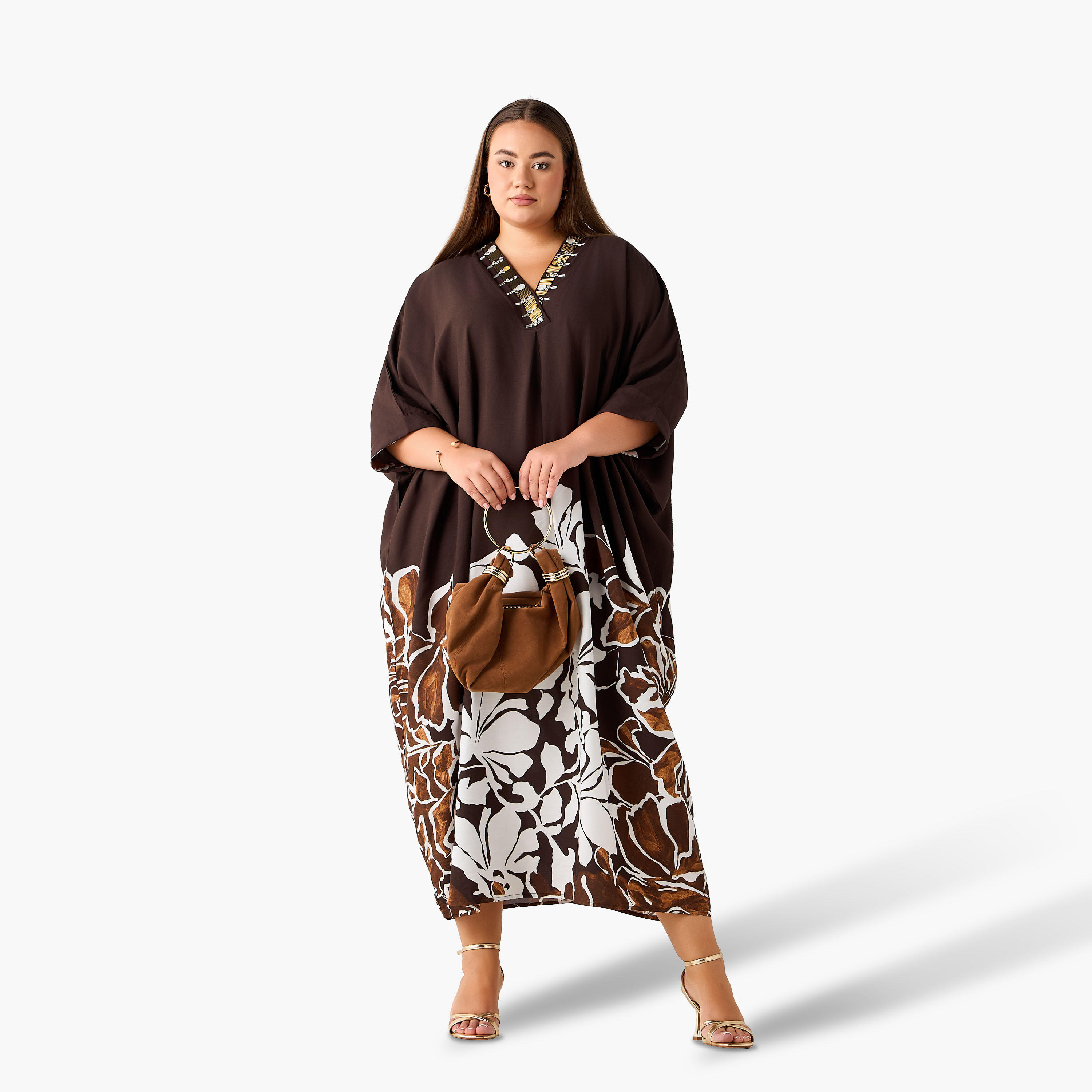 قفطان ماكسي فيسكوز بتفاصيل مزيّنة-women-clothing-dresses-image-3