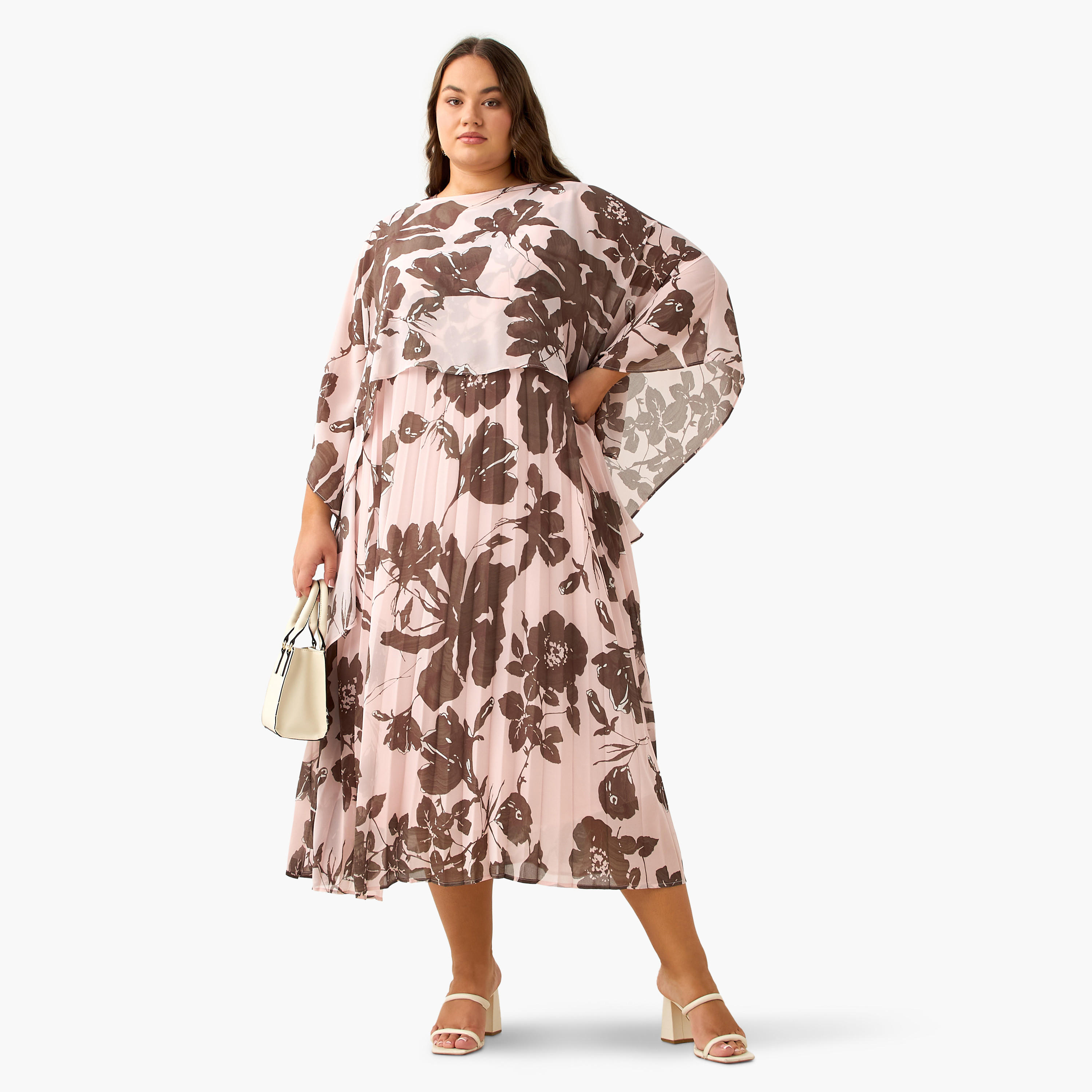 فستان ماكسي بقصّة إيه لاين مع كاب للنساء من أولا بوبكن-women-clothing-dresses-image-3