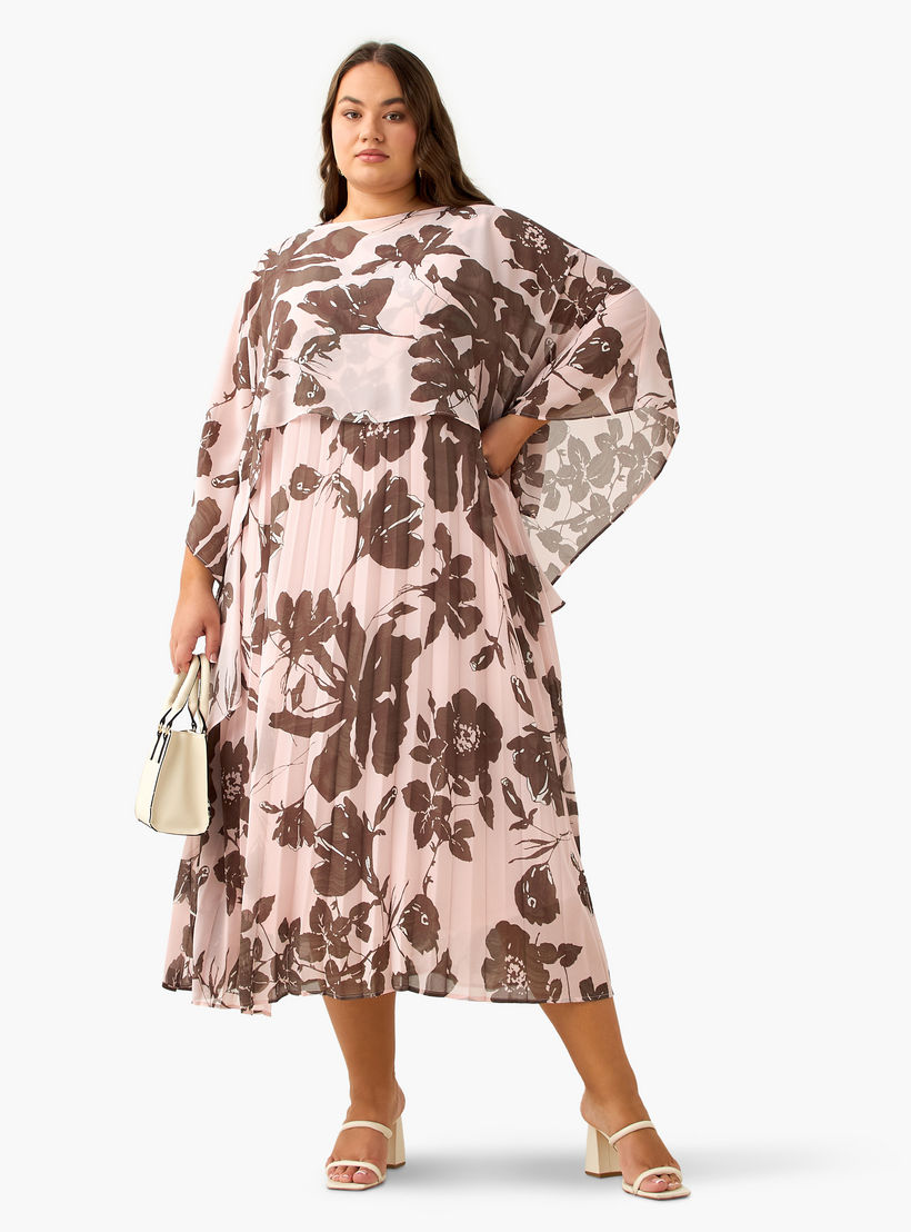 فستان ماكسي بقصّة إيه لاين مع كاب للنساء من أولا بوبكن-women-clothing-dresses-image-3