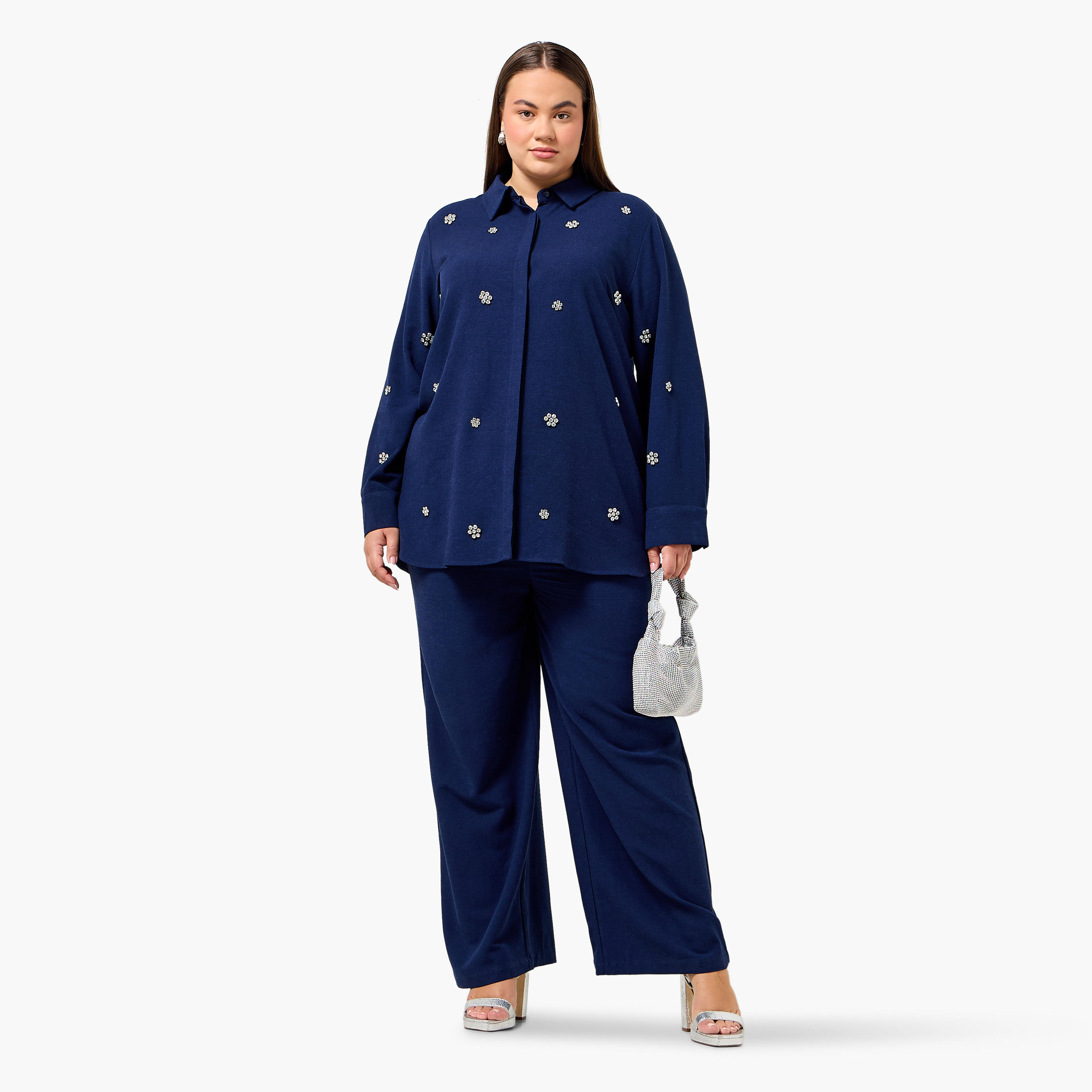 Ulla Popken Flexi Waist Linen Blend Pants-women-clothing-coordsets-image-5