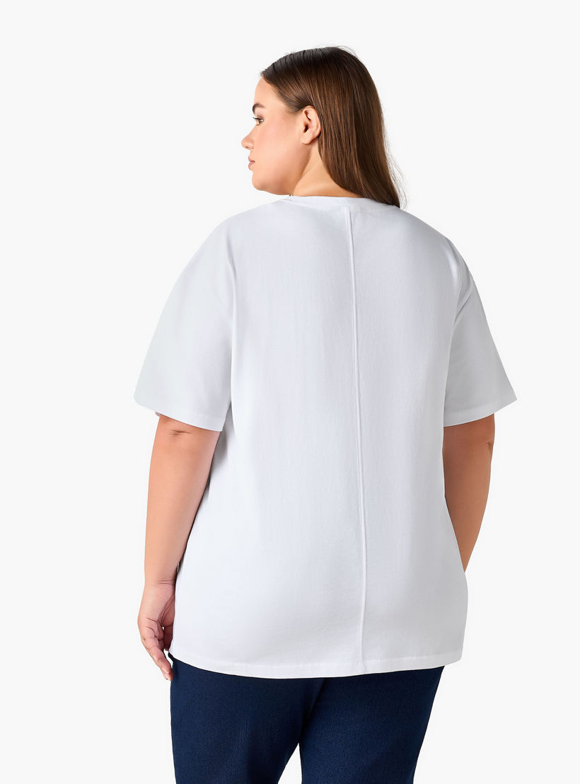 Ulla Popken Relaxed Fit Cotton T-Shirt with Vase Print and Embroidery-women-clothing-tshirts-image-5