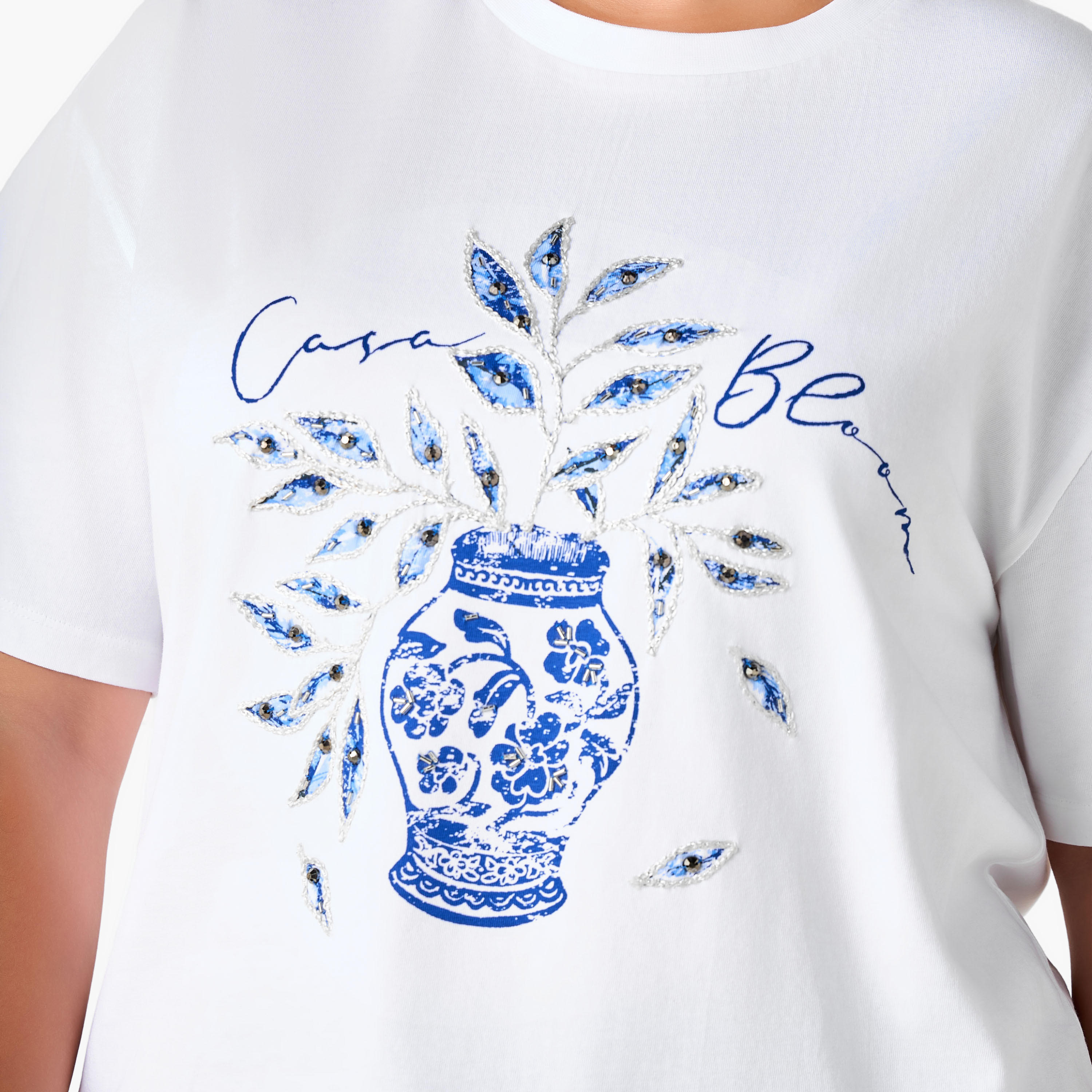 Ulla Popken Relaxed Fit Cotton T-Shirt with Vase Print and Embroidery-women-clothing-tshirts-image-7