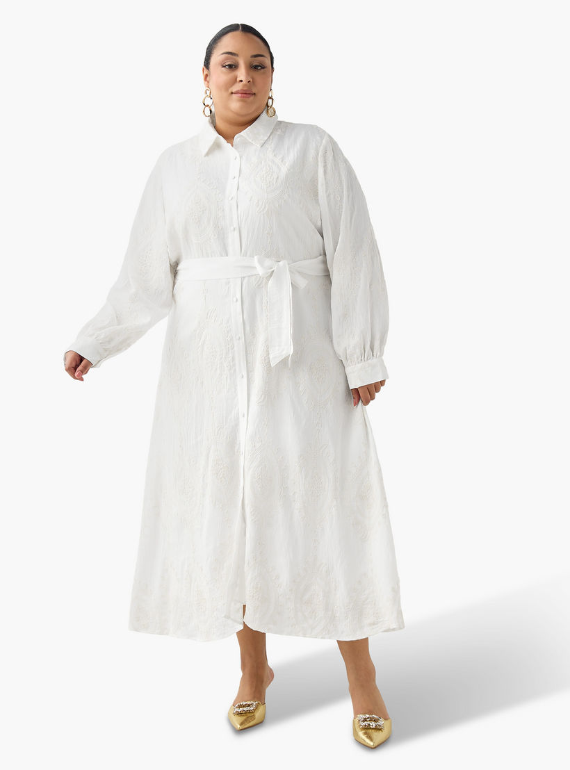فستان قميص ميدي بتطريز زهور من أولا بوبكين-women-clothing-dresses-image-3