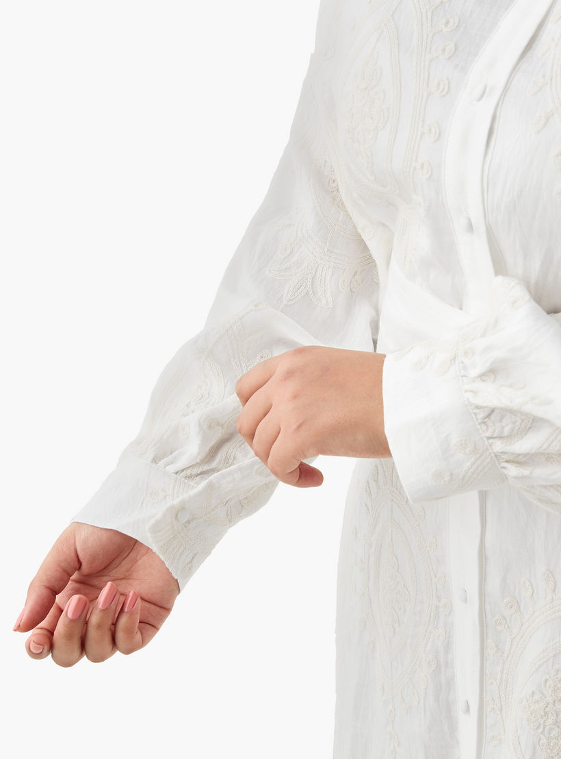 فستان قميص ميدي بتطريز زهور من أولا بوبكين-women-clothing-dresses-image-7