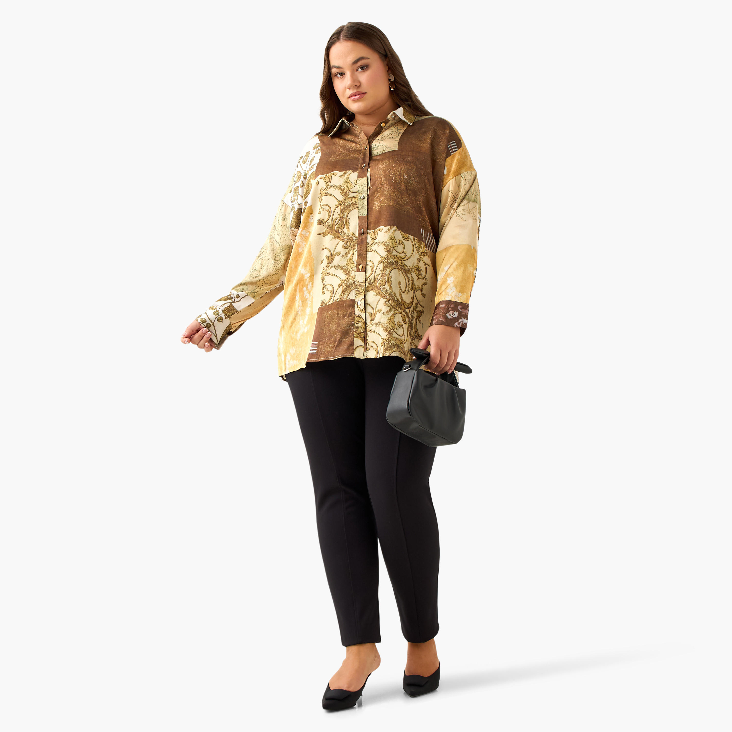 Ulla Popken Relaxed Fit Shirt with Patch Print-women-clothing-shirtsandblouses-shirts-image-3