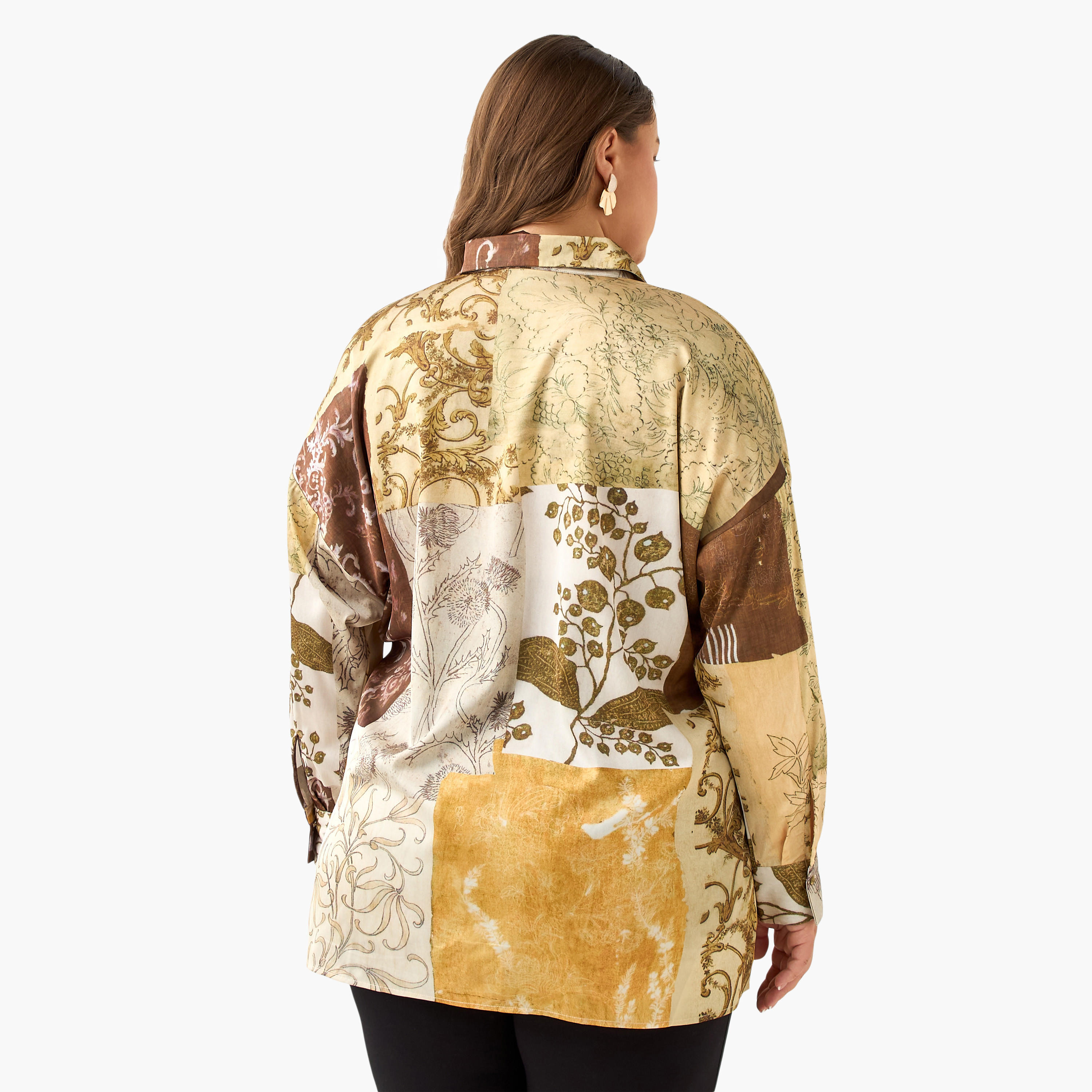 Ulla Popken Relaxed Fit Shirt with Patch Print-women-clothing-shirtsandblouses-shirts-image-4