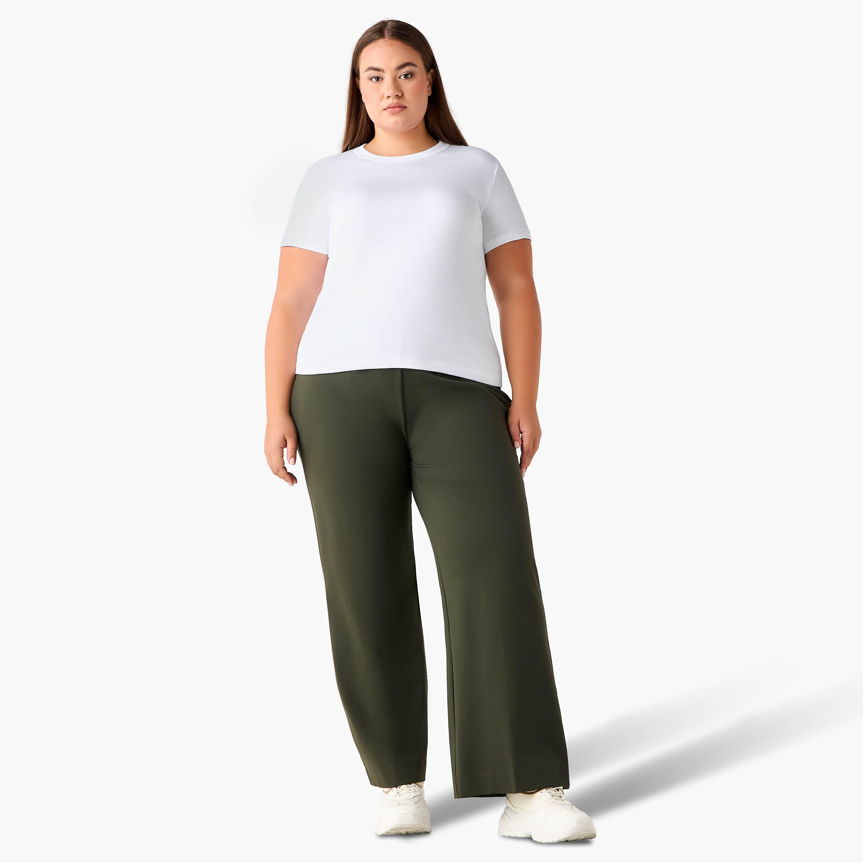 Ulla Popken Straight Fit Ponte Trousers-women-clothing-bottoms-trousers-image-3