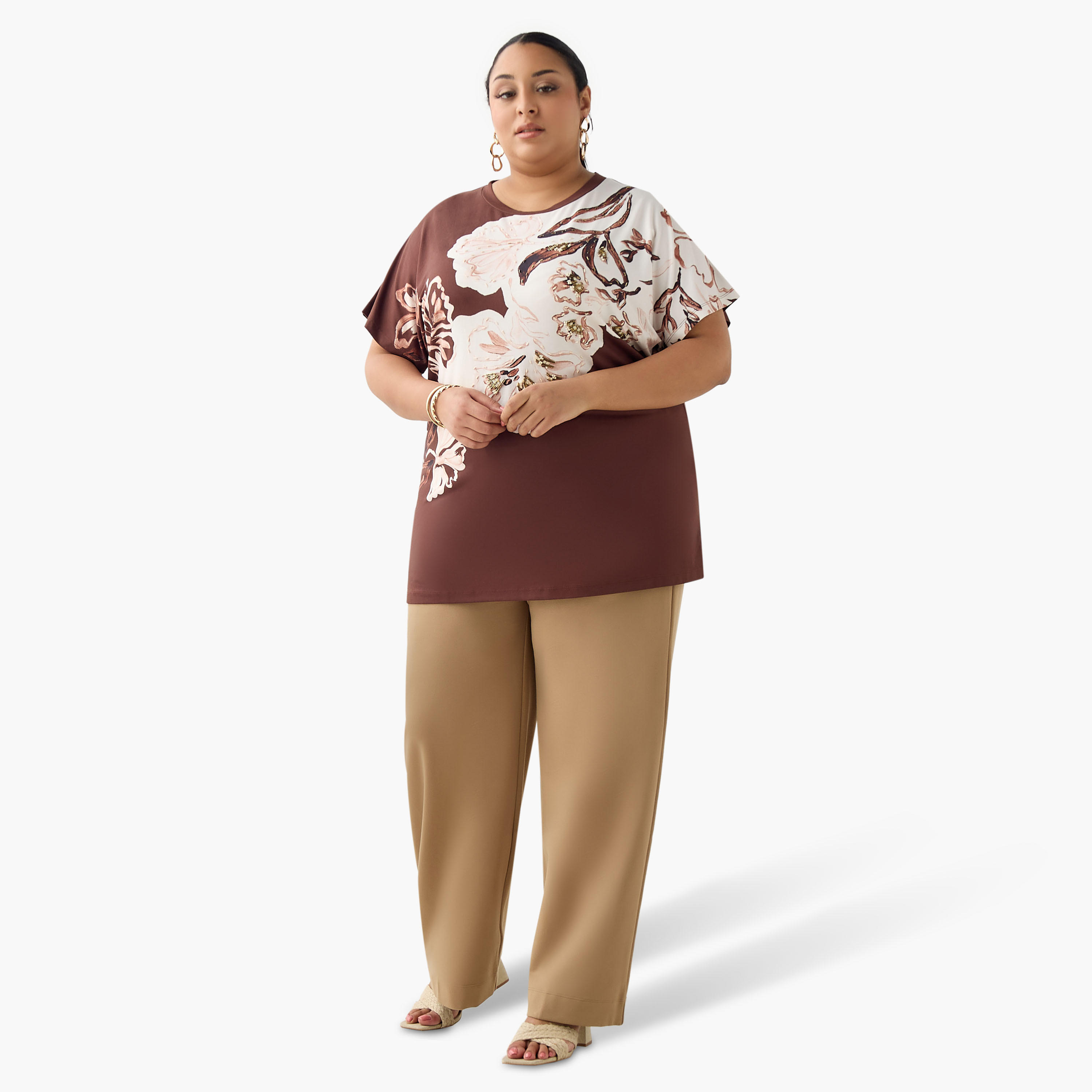 بنطلون بونتي بقصة مستقيمة من أولا بوبكن-women-clothing-bottoms-trousers-image-4