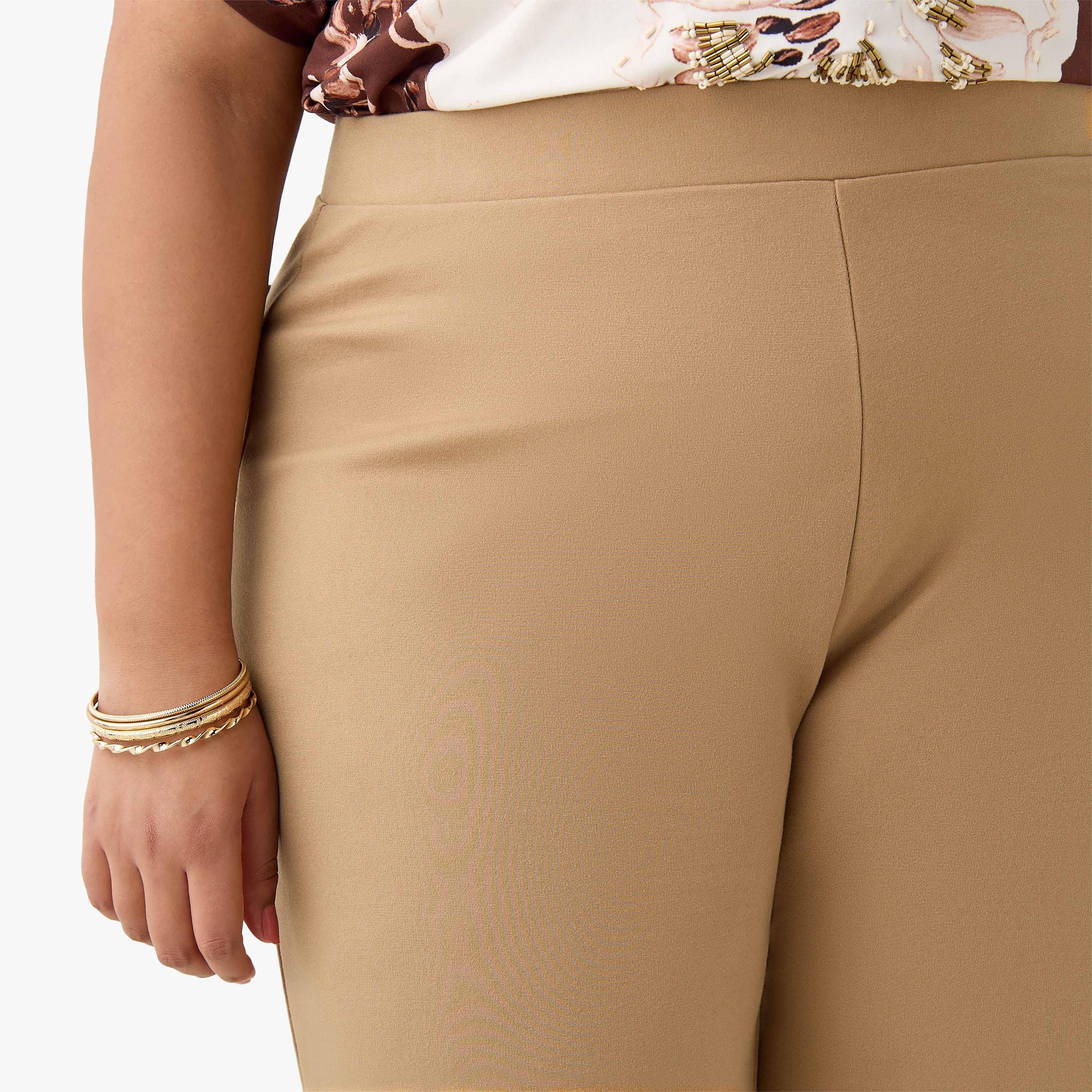 بنطلون بونتي بقصة مستقيمة من أولا بوبكن-women-clothing-bottoms-trousers-image-5