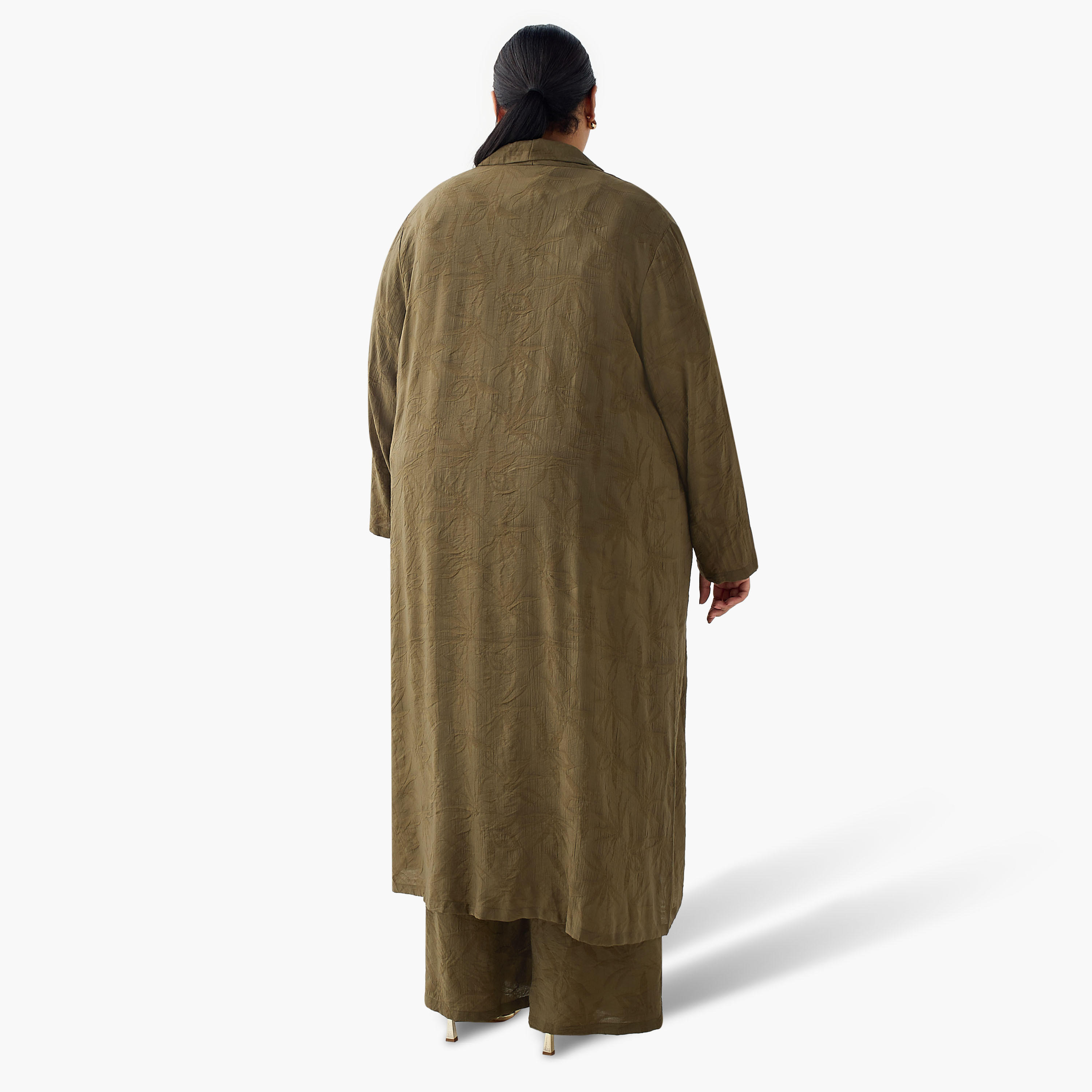 سترة شروج جاكار زهور طويلة بمقدمة مفتوحة من أولا بوبكن-women-clothing-coordsets-image-4