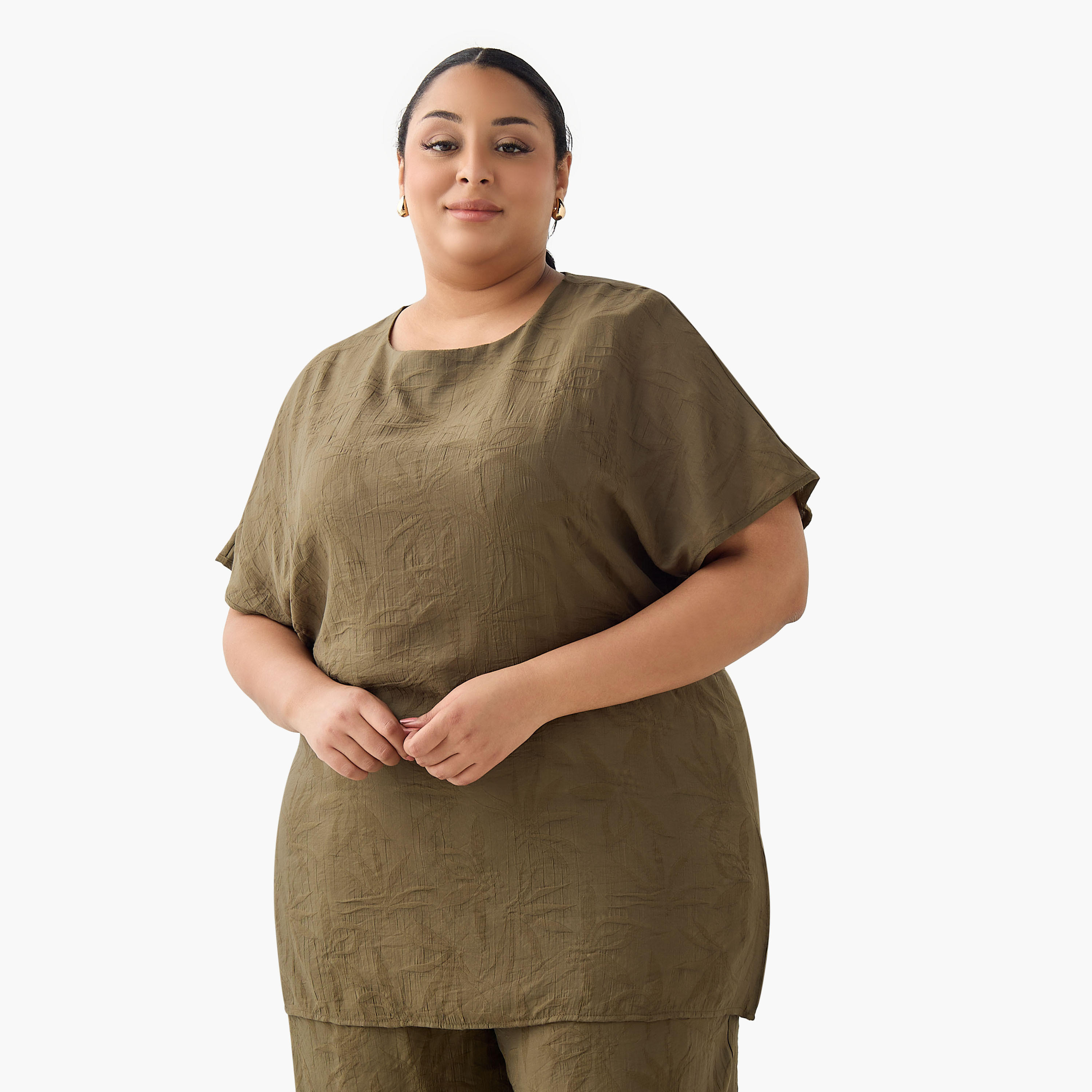 بلوزة زهرية جاكار من أولا بوبكين-women-clothing-coordsets-image-2