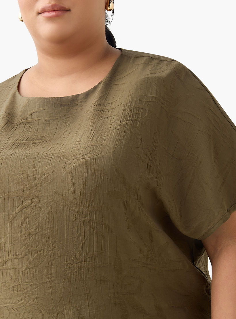 بلوزة زهرية جاكار من أولا بوبكين-women-clothing-coordsets-image-5