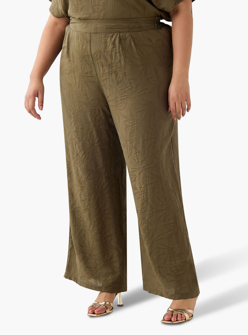 بنطلون جاكار زهري من أولا بوبكين-women-clothing-coordsets-image-2