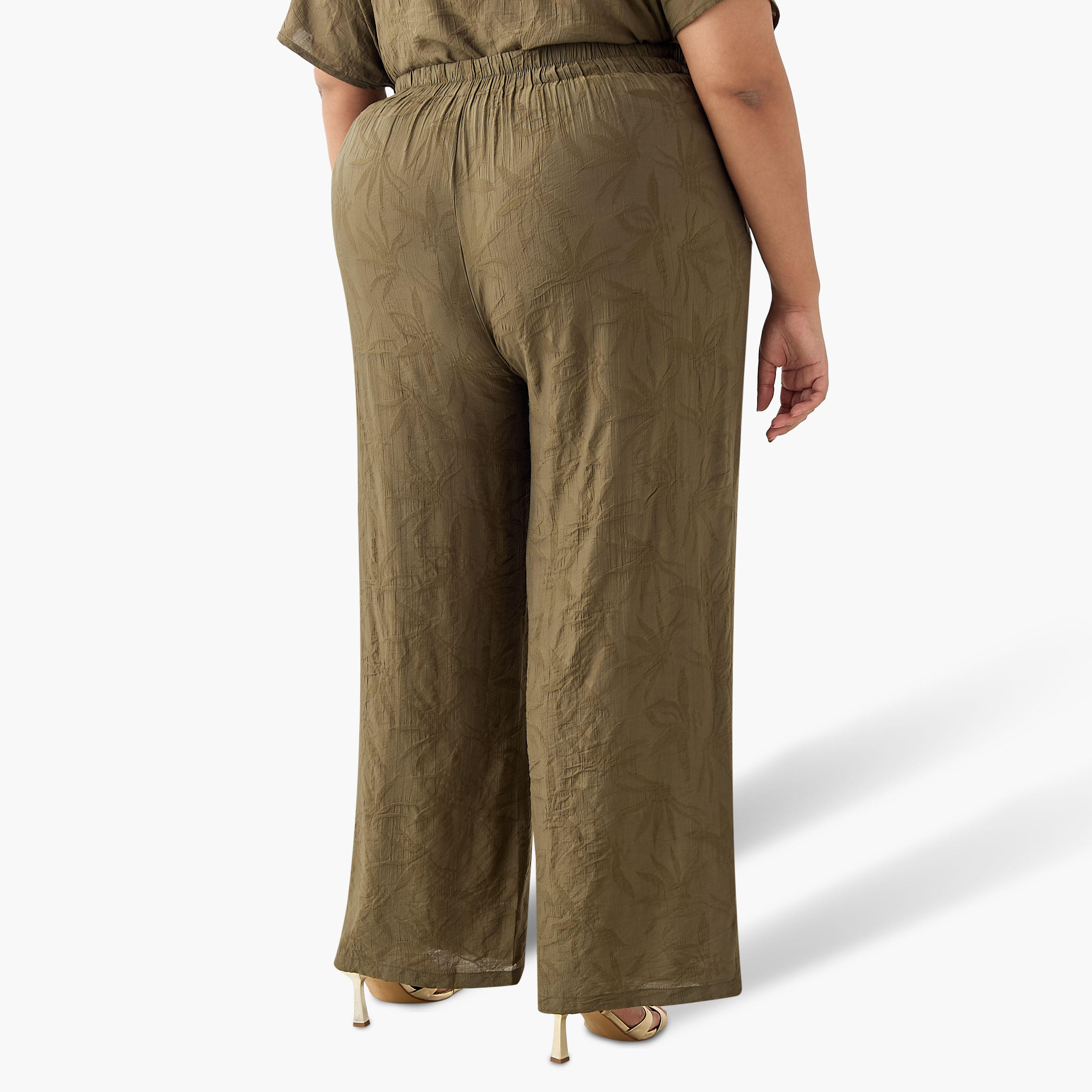 بنطلون جاكار زهري من أولا بوبكين-women-clothing-coordsets-image-3