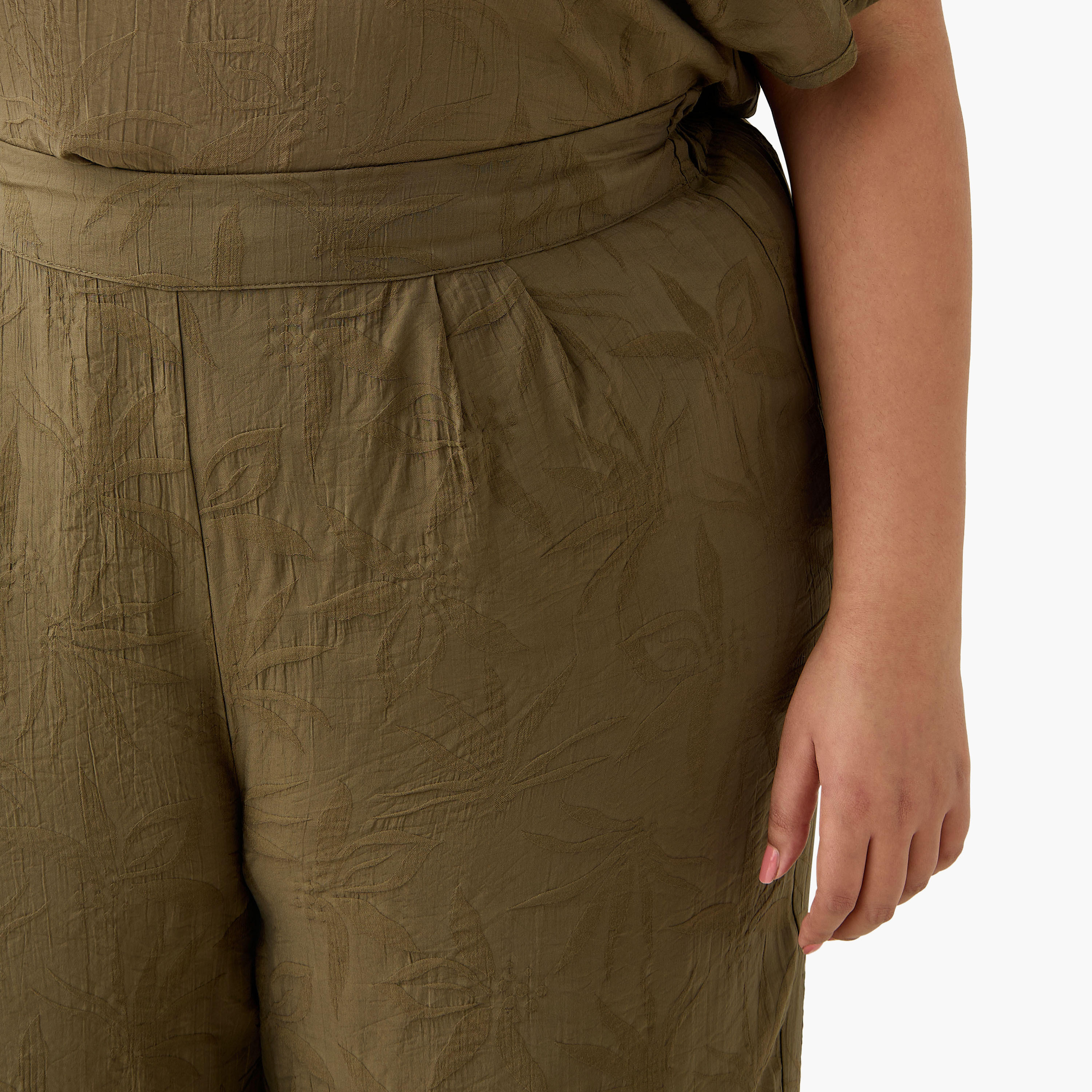 بنطلون جاكار زهري من أولا بوبكين-women-clothing-coordsets-image-5