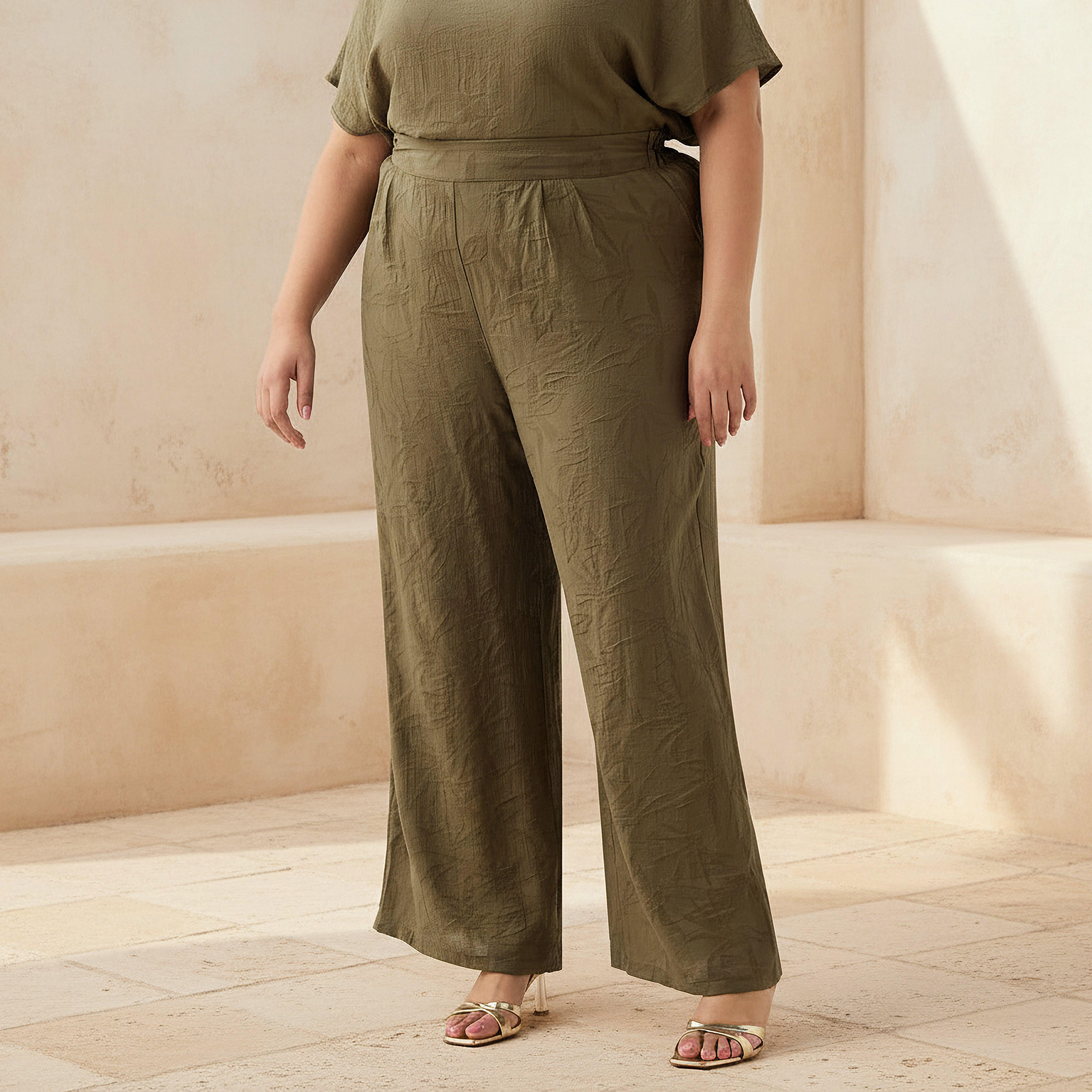 بنطلون جاكار زهري من أولا بوبكين-women-clothing-coordsets-image-1