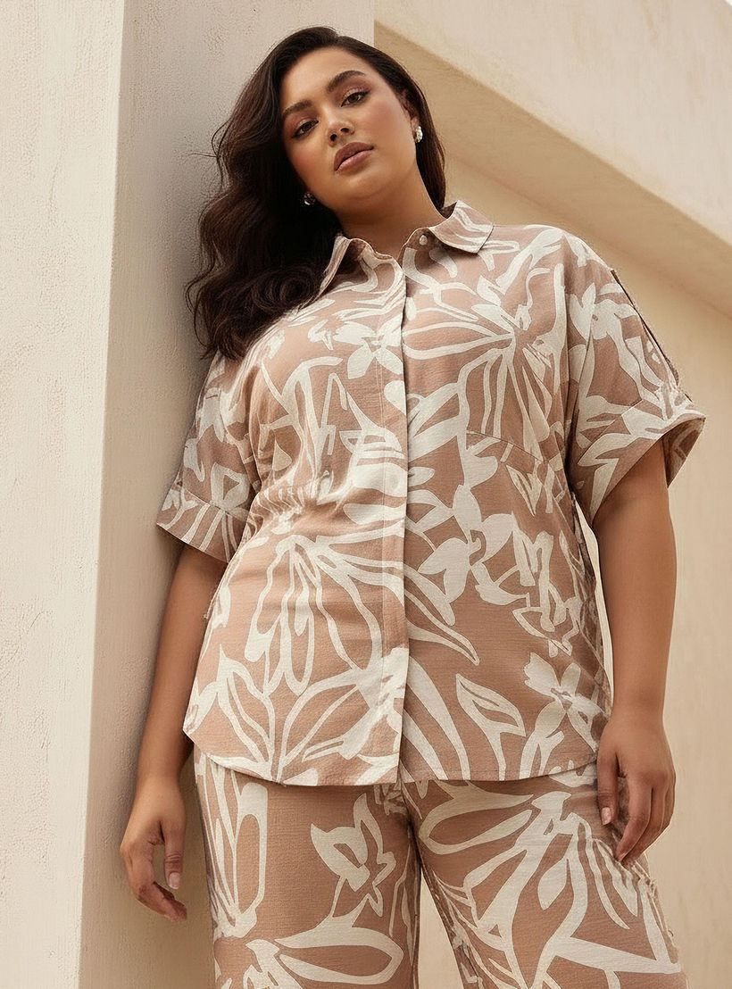 قميص بقصة مريحة وأربطة وطبعات من أولا بوبكن-women-clothing-shirtsandblouses-shirts-image-1