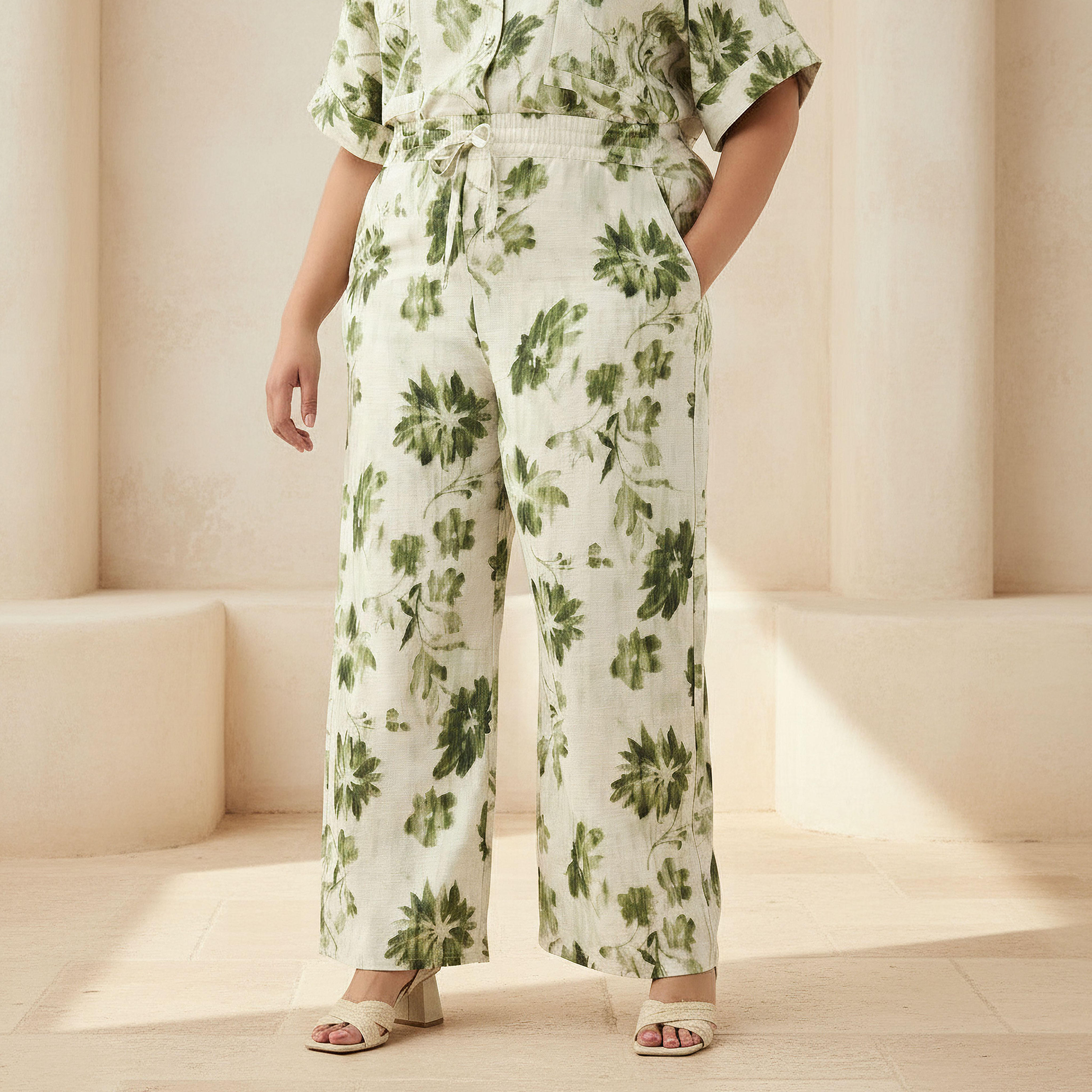 بنطلون بطبعات زهرية من أولا بوبكين-women-clothing-coordsets-image-1