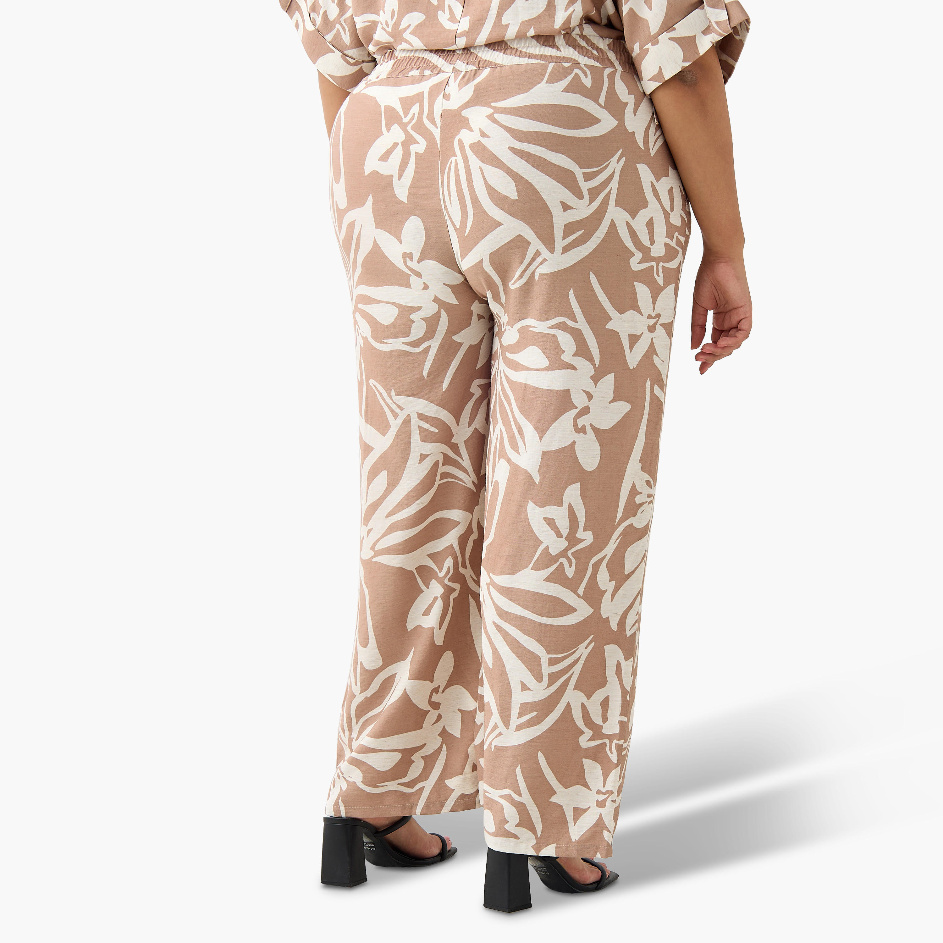 Ulla Popken Floral Print Pants-women-clothing-coordsets-image-4