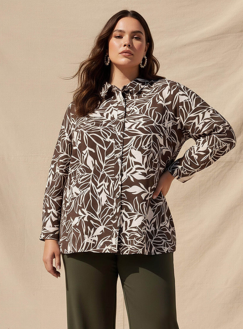 قميص فيسكوز بقصة مريحة وطبعات من أولا بوبكين-women-clothing-shirtsandblouses-shirts-image-1