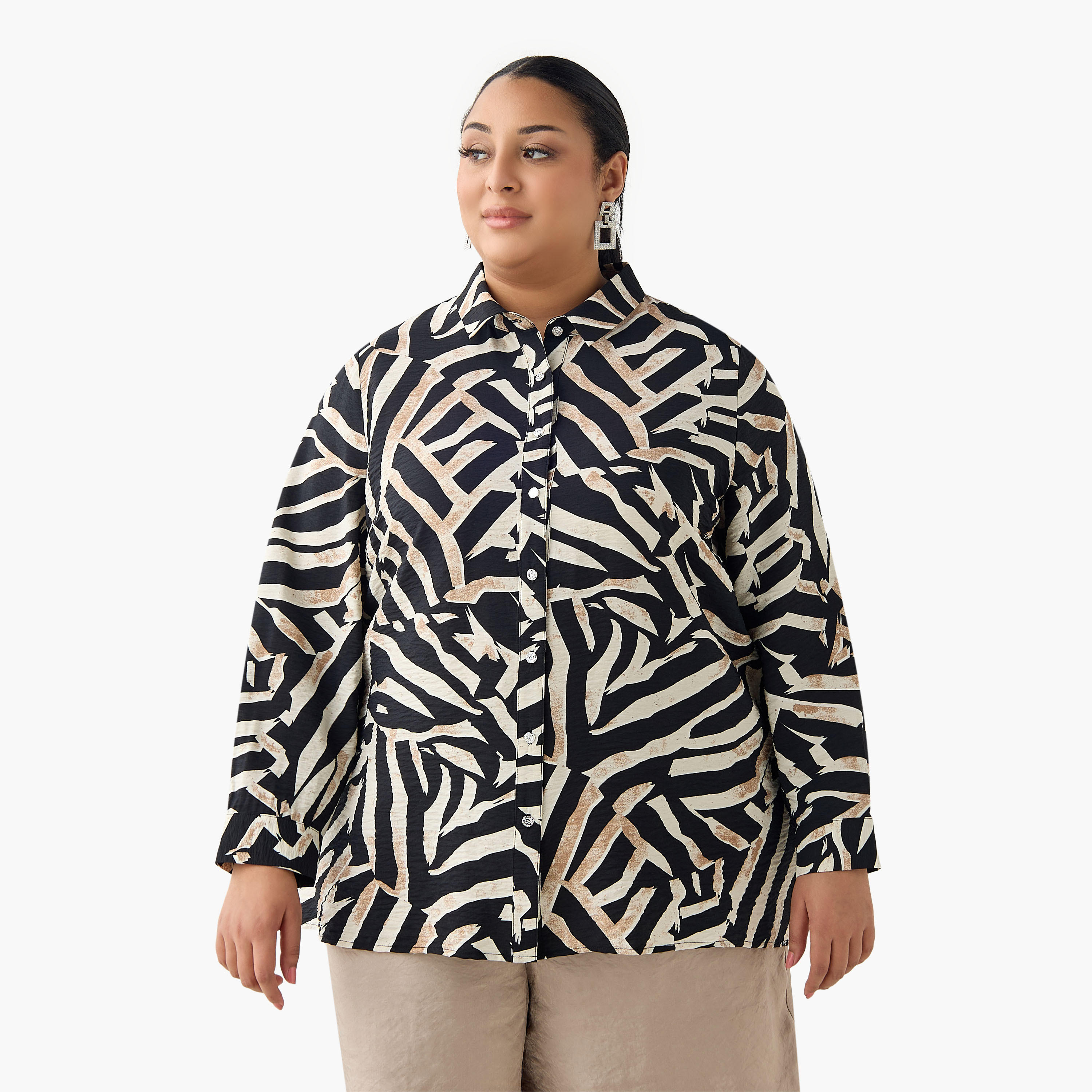 قميص فيسكوز بقصة مريحة وطبعات من أولا بوبكين-women-clothing-shirtsandblouses-shirts-image-2