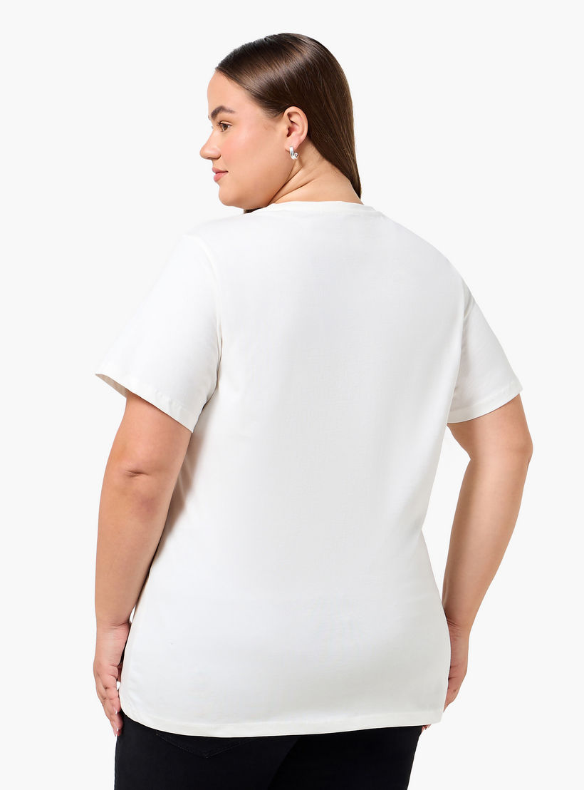 Ulla Popken Relaxed Fit Cotton T-shirt with Floral Print-women-clothing-tshirts-image-4