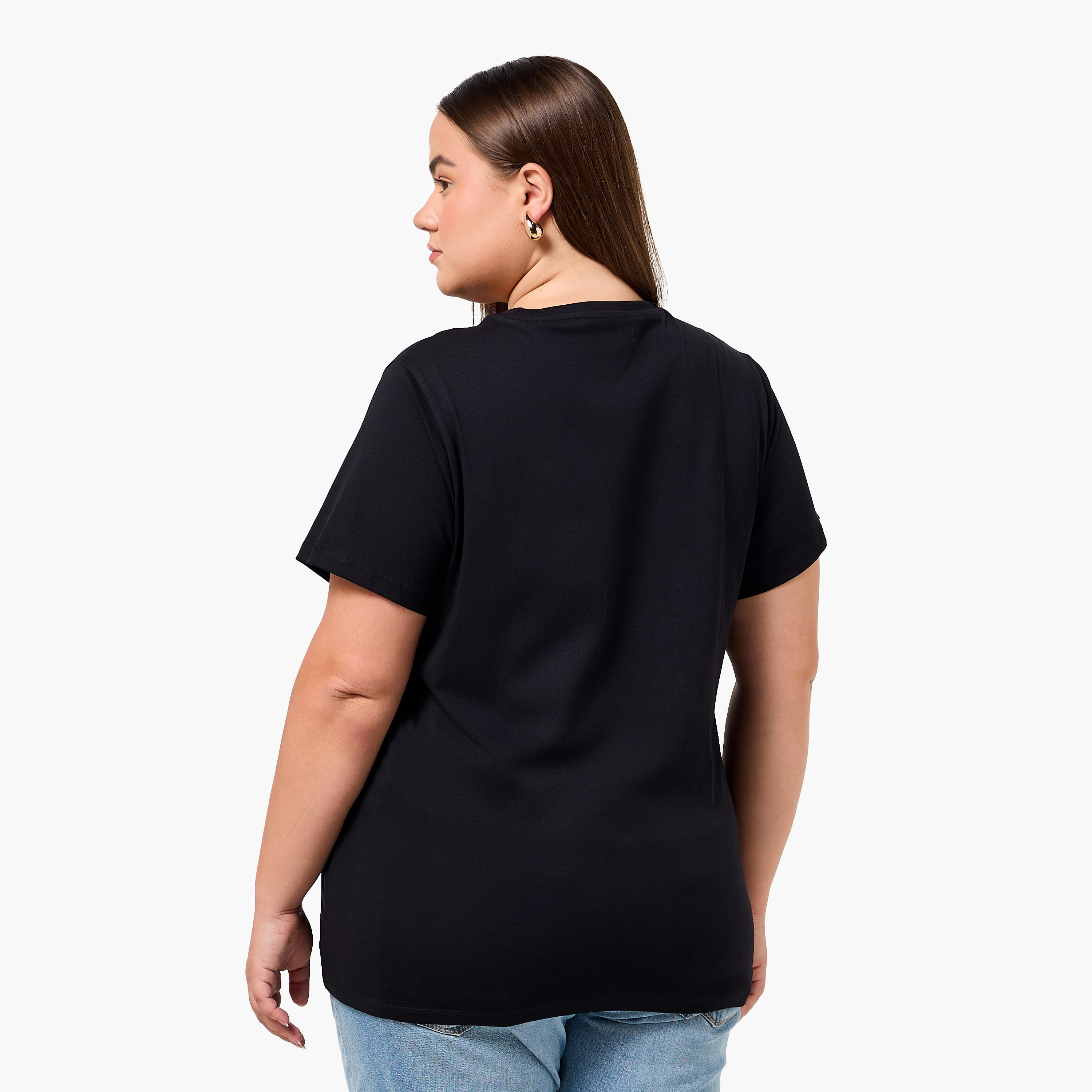 Ulla Popken Relaxed Fit Cotton T-shirt with Print-women-clothing-tshirts-image-4