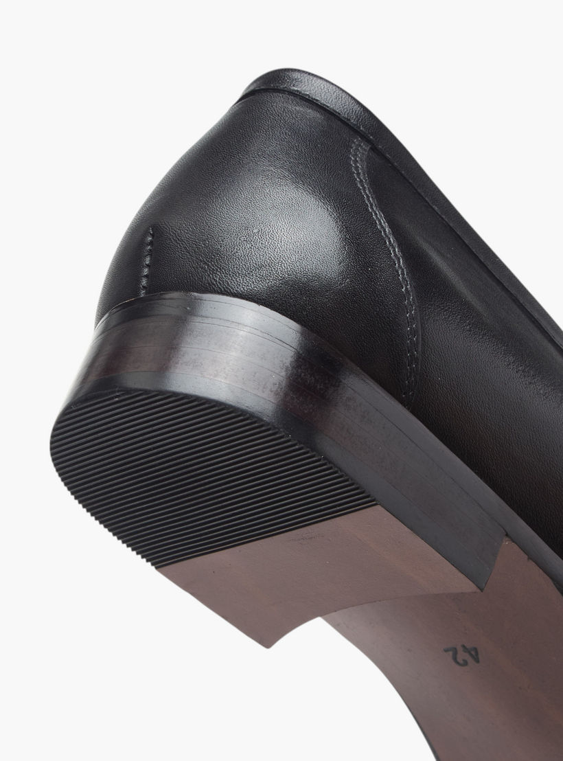 Duchini Men's Leather Solid Slip-On Loafers with Metal Accent-men-shoes-formalshoes-image-5