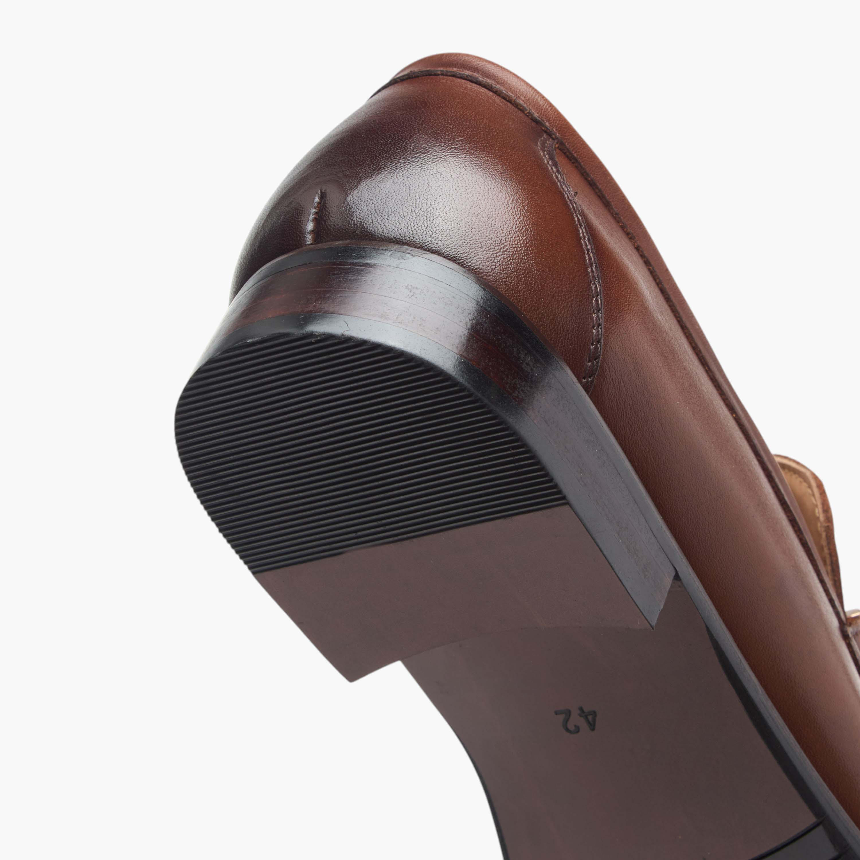 Duchini Men's Leather Solid Slip-On Loafers with Metal Accent-men-shoes-formalshoes-image-5