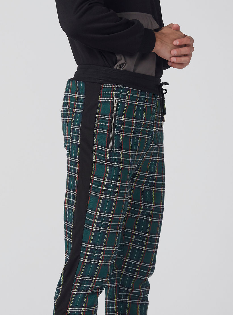بنطال كاروهات بخصر مطّاطي وجيوب-men-clothing-bottoms-trousersandchinos-trousers-image-6