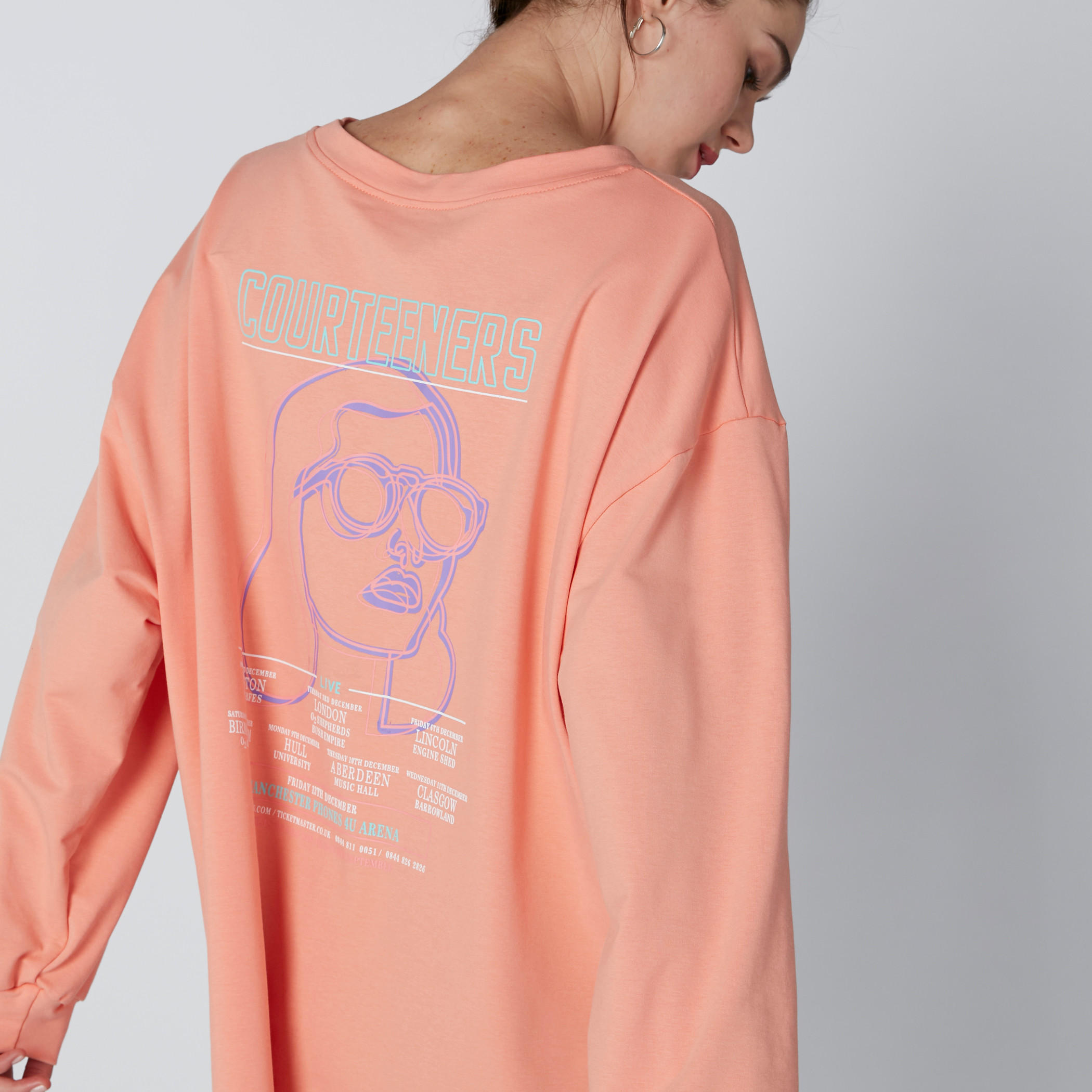 Printed Oversized Sweat Top with Round Neck and Long Sleeves-women-winterwear-hoodiesandsweatshirts-sweatshirts-image-5