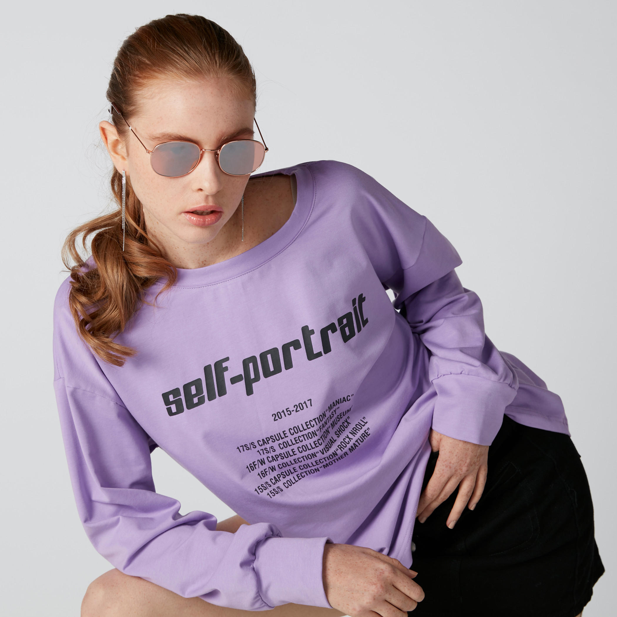 تيشيرت بياقة مستديرة وأكمام طويلة وطبعات-women-clothing-tshirts-image-3