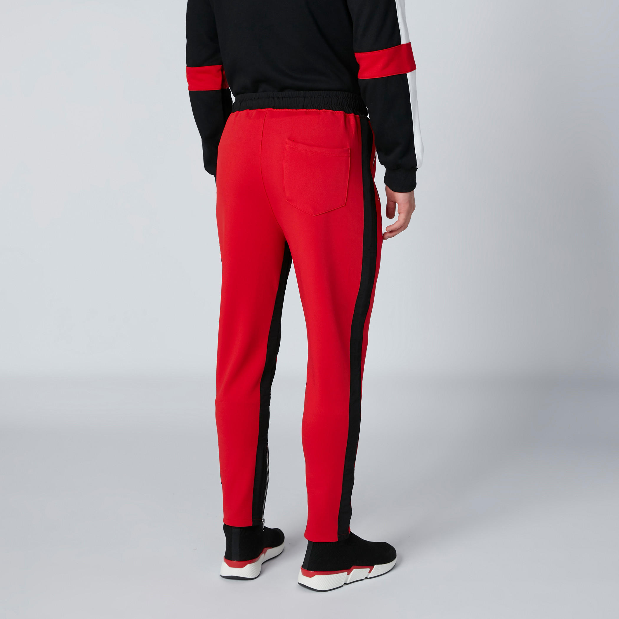 بنطال بشريطة جانبية مغايرة وسحّاب وجيوب-men-clothing-bottoms-shorts-image-2