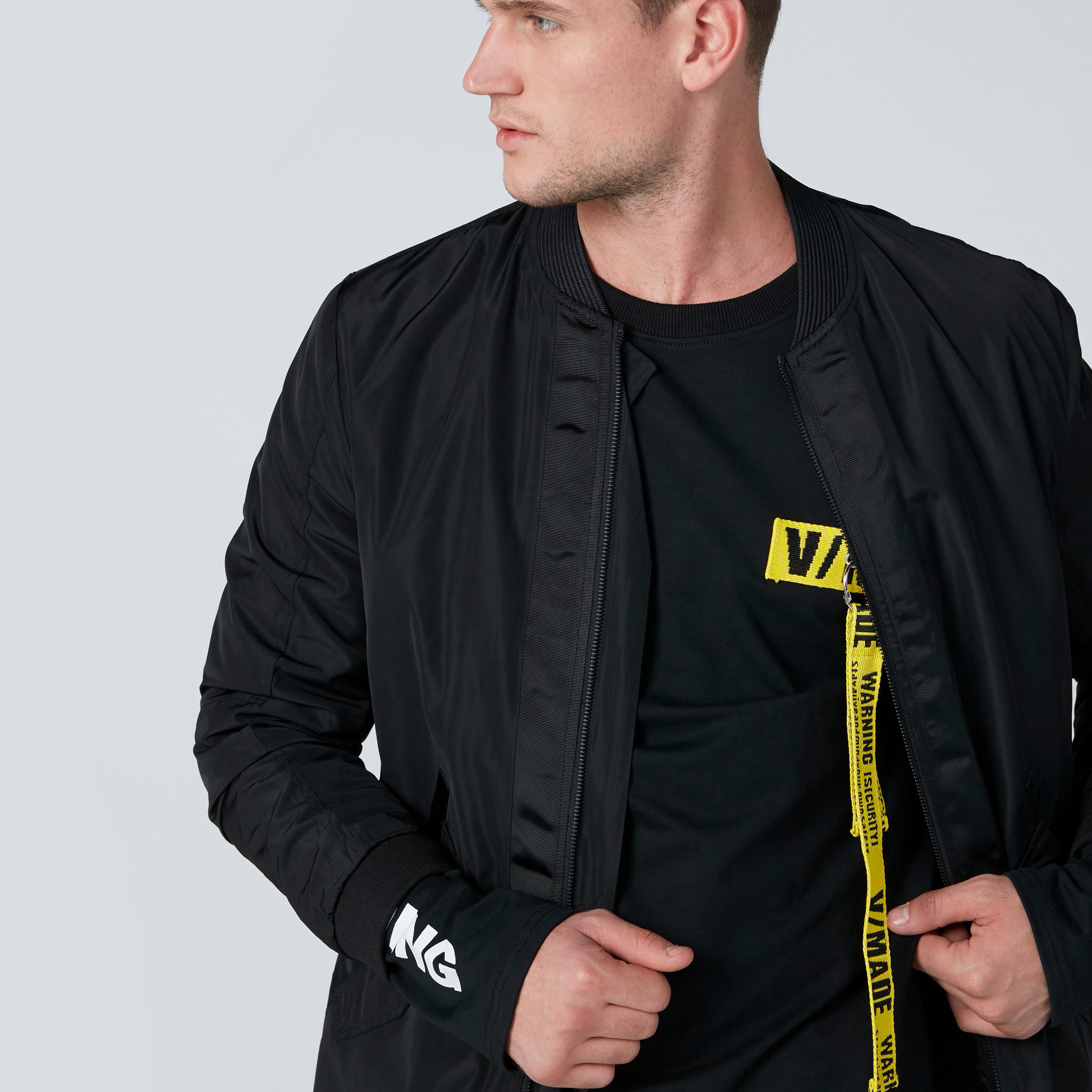 Bomber Jacket with Pocket Detail and Zip Closure-men-clothing-jacketsandblazers-jackets-image-4