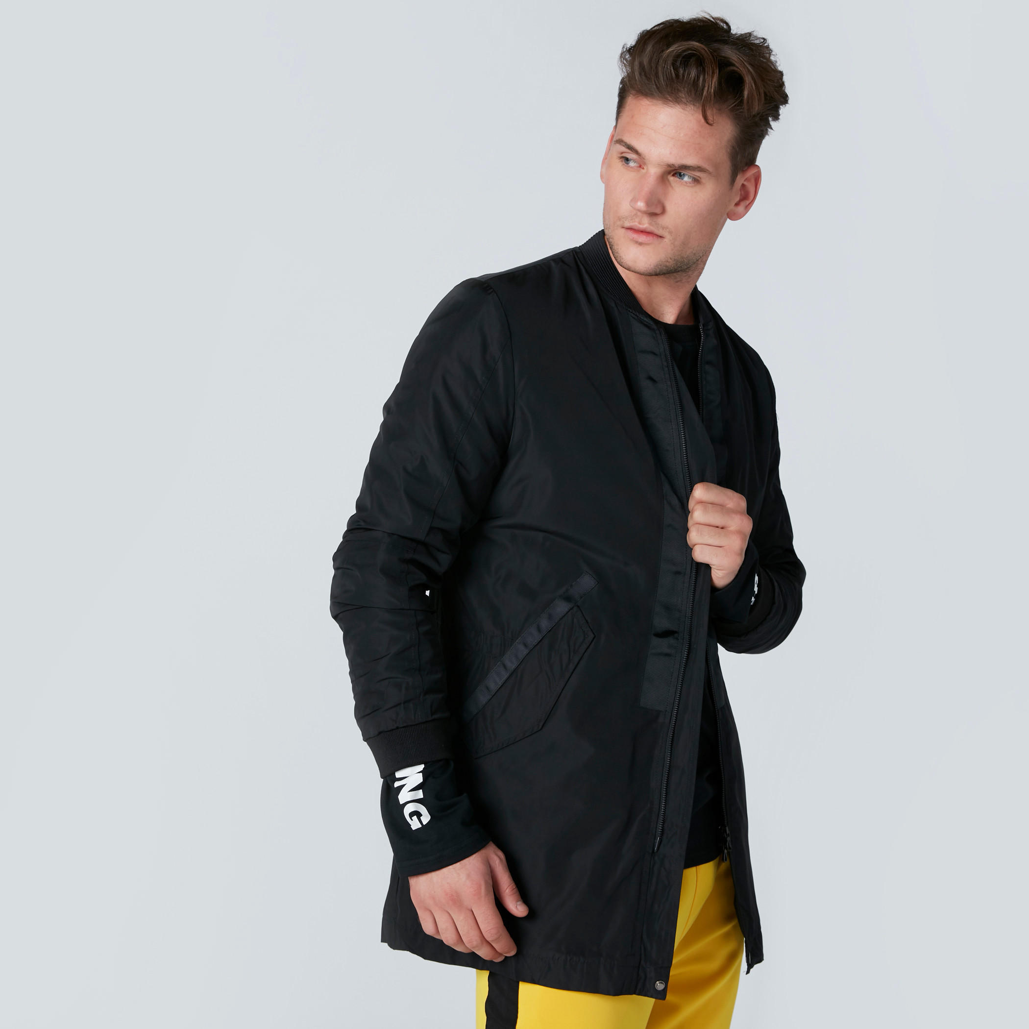 Bomber Jacket with Pocket Detail and Zip Closure-men-clothing-jacketsandblazers-jackets-image-6