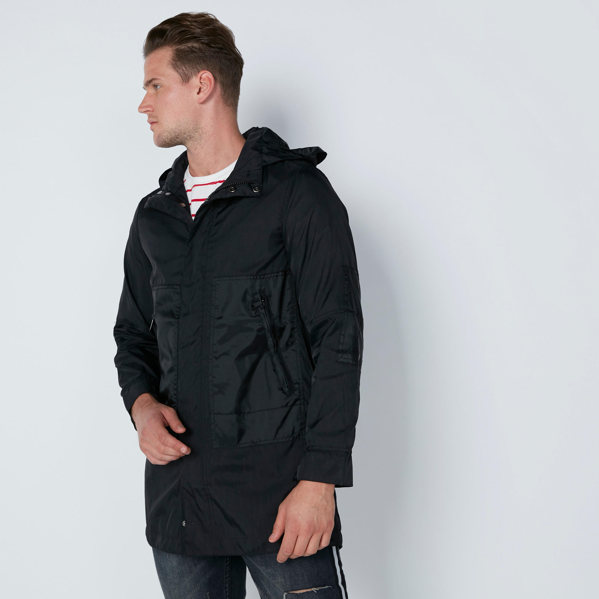 Longline Parka with Zip Closure and Hood-men-clothing-jacketsandblazers-coats-image-1