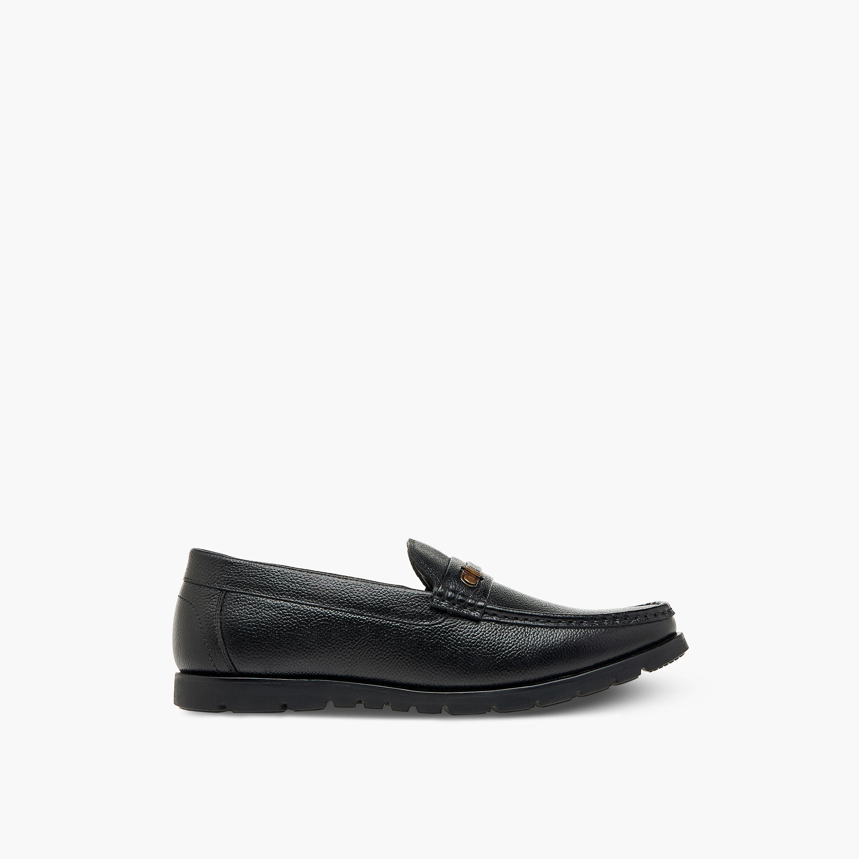 LBL by Shoexpress Textured Slip-On Moccasins-men-shoes-loafersandmoccasins-image-3