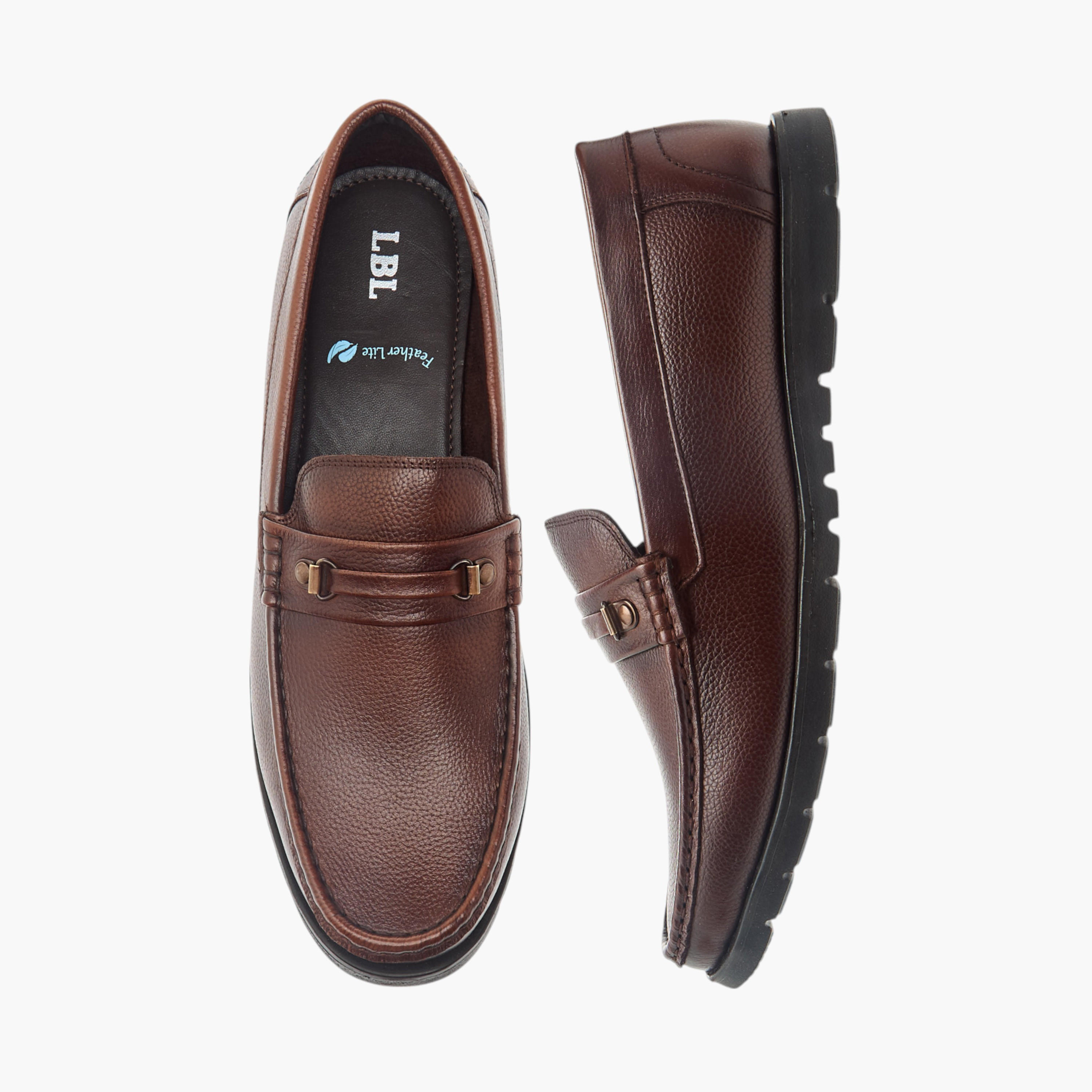 LBL by Shoexpress Textured Slip-On Moccasins-men-shoes-loafersandmoccasins-image-1
