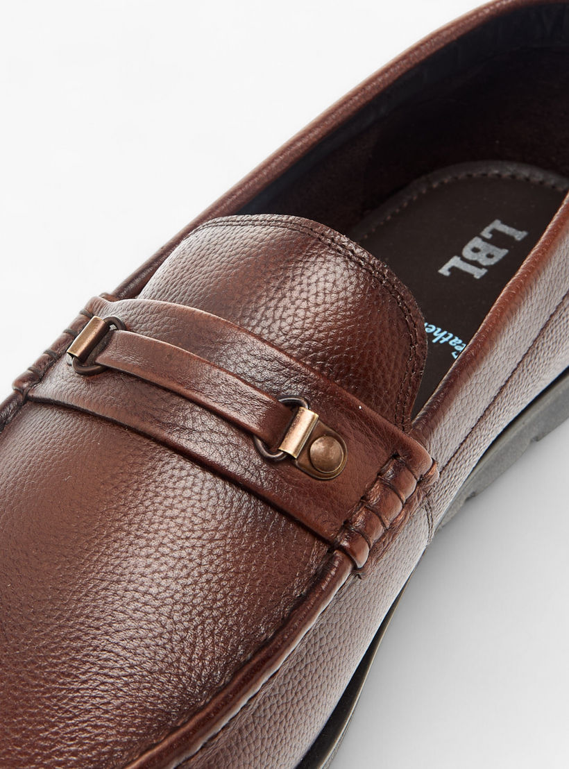 LBL by Shoexpress Textured Slip-On Moccasins-men-shoes-loafersandmoccasins-image-4