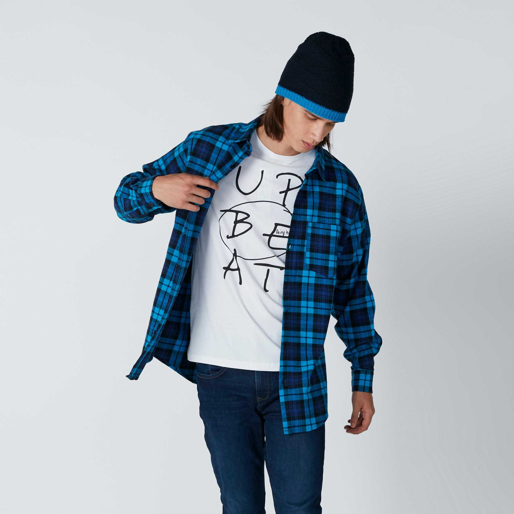 قميص كاروهات بأكمام طويلة بطبعات وجيب-men-clothing-shirts-image-1