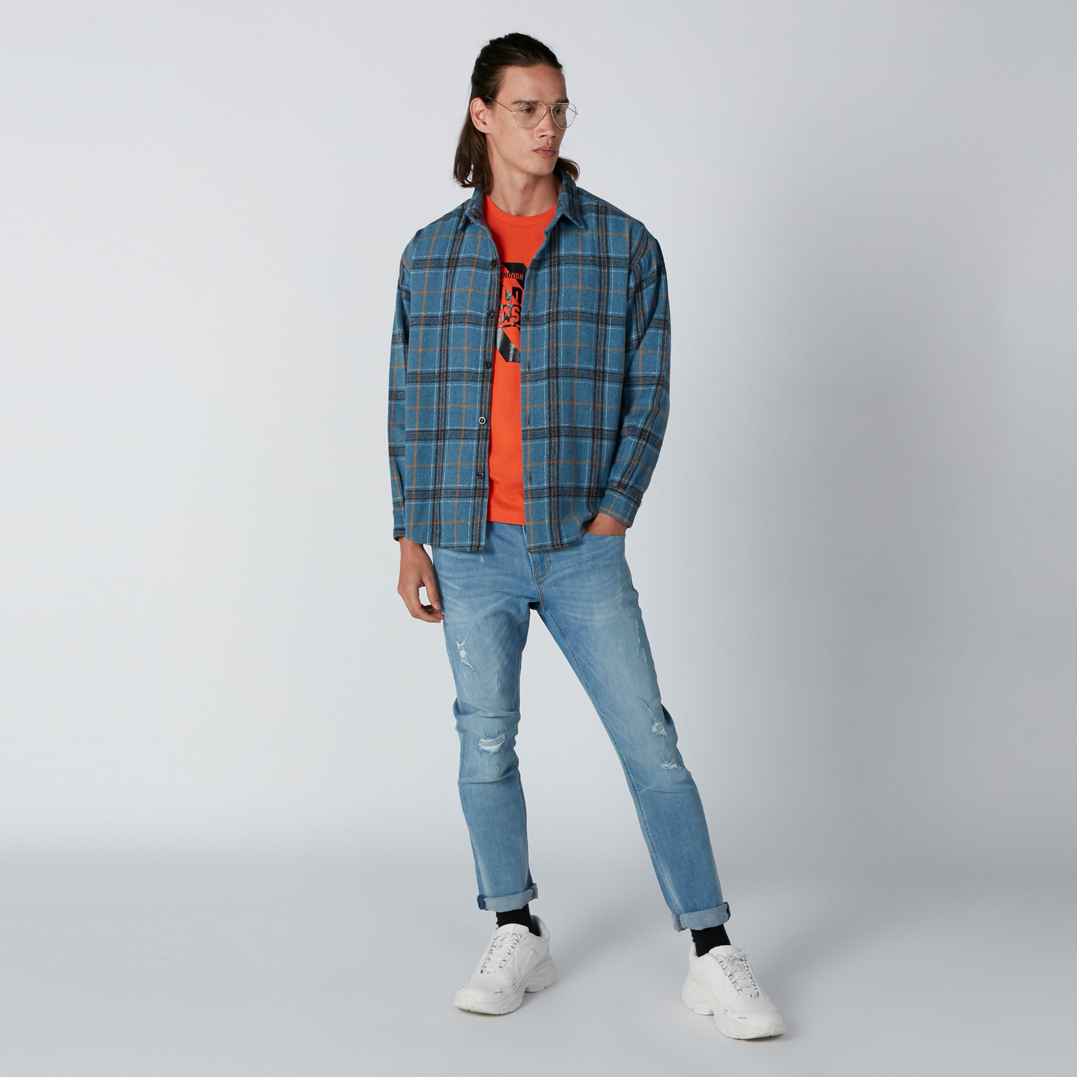 جاكيت كاروهات بأكمام طويلة وأزرار-men-clothing-shirts-image-4