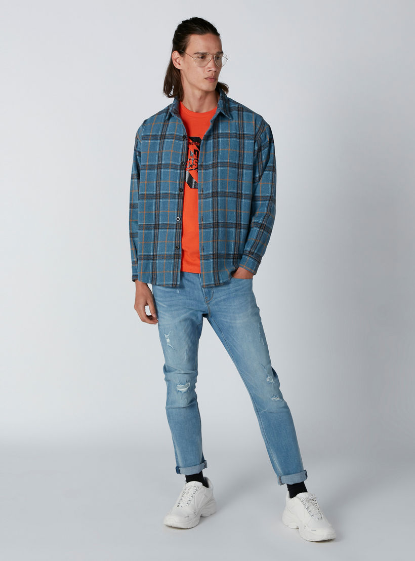 جاكيت كاروهات بأكمام طويلة وأزرار-men-clothing-shirts-image-4
