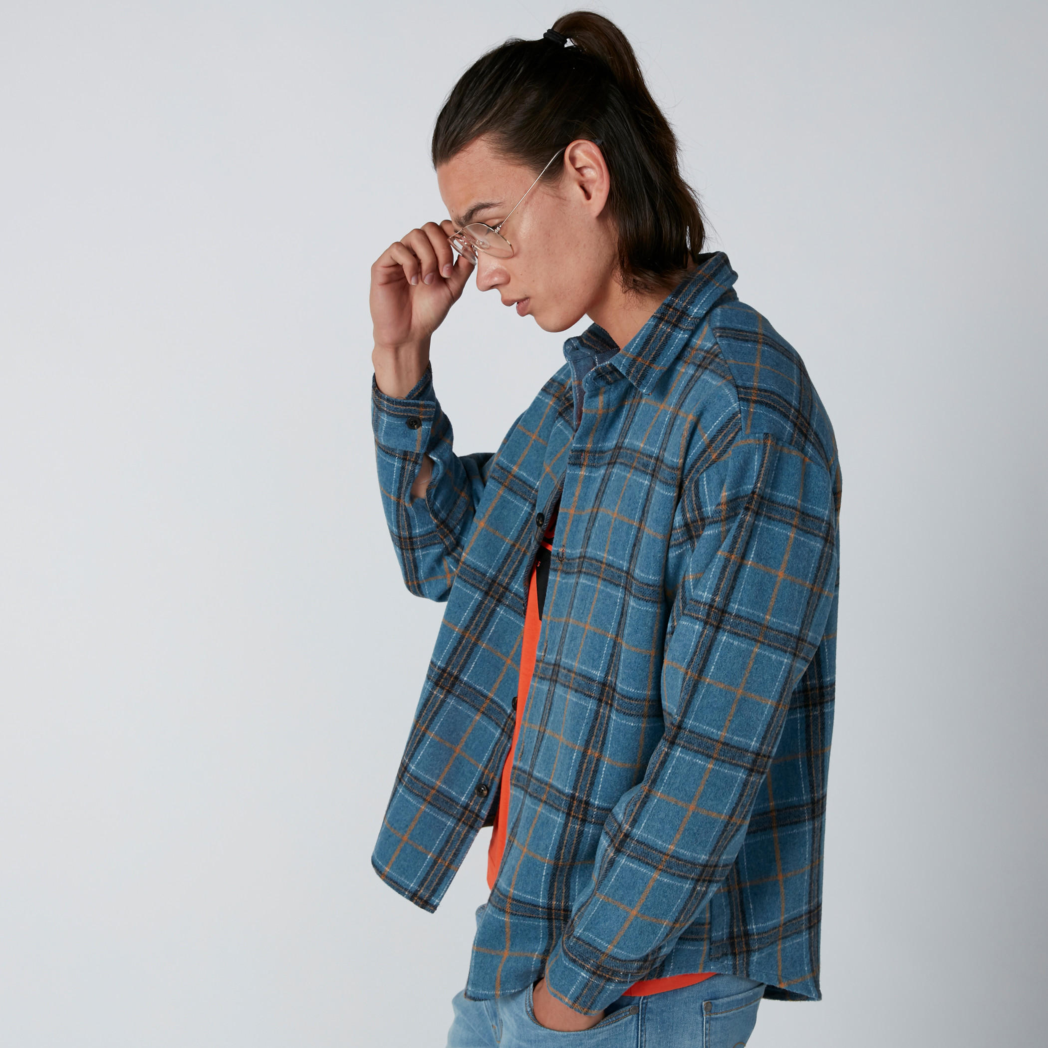 Chequered Jacket with Long Sleeves and Complete Placket-men-clothing-shirts-image-4