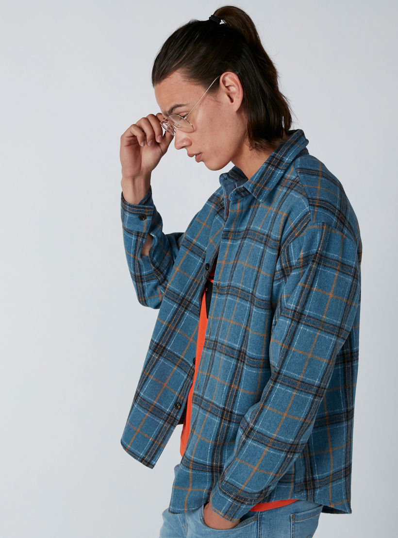 جاكيت كاروهات بأكمام طويلة وأزرار-men-clothing-shirts-image-1