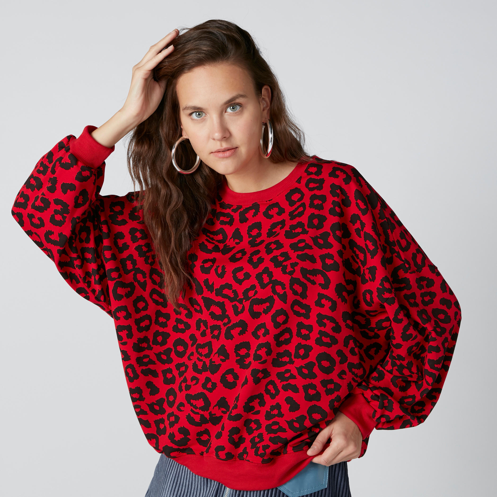 سويت شيرت فضفاض بأكمام طويلة وطبعات-women-clothing-hoodiesandsweatshirts-sweatshirts-image-6