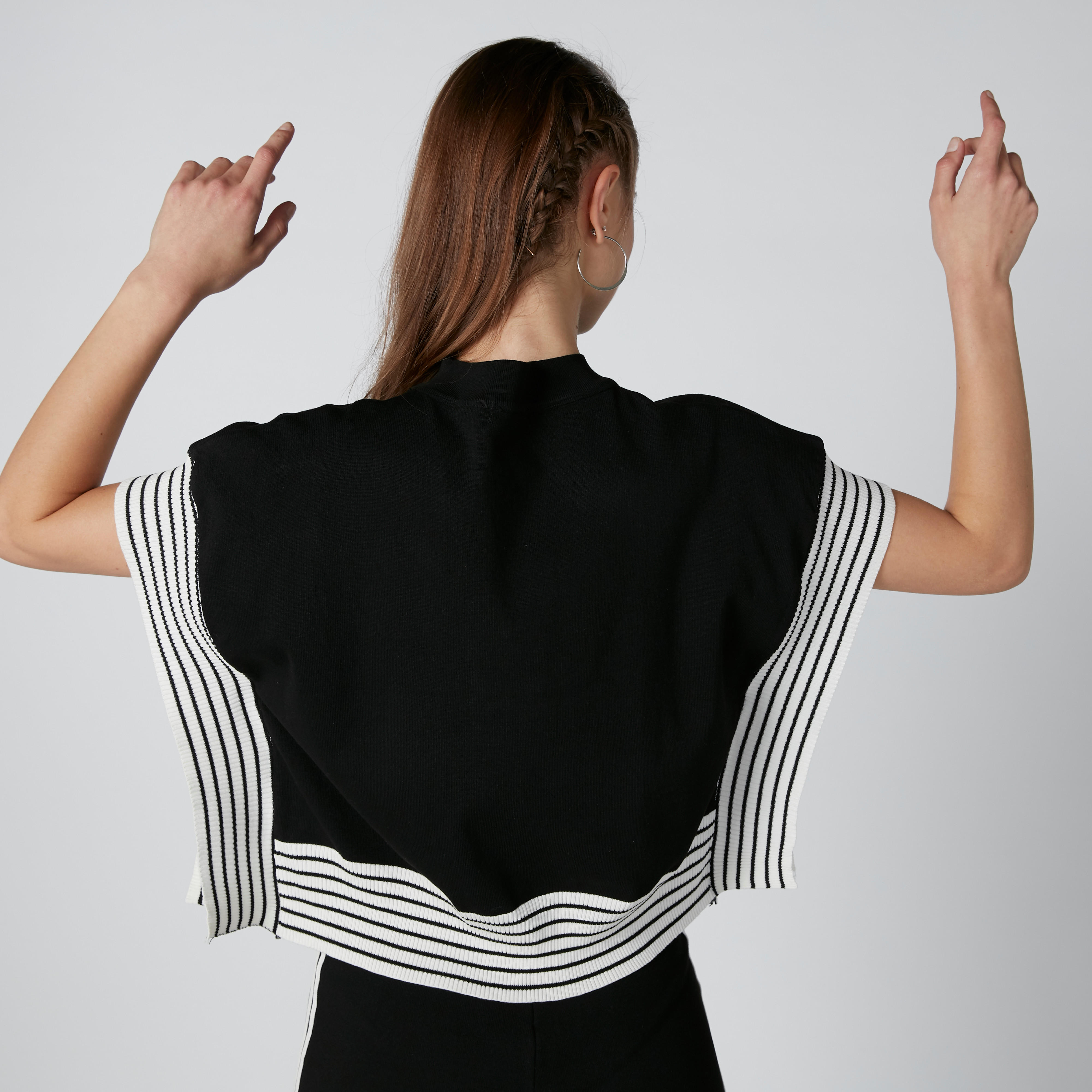 Striped Sweater with Short Sleeves-women-clothing-cardigansandjumpers-jumpers-image-3