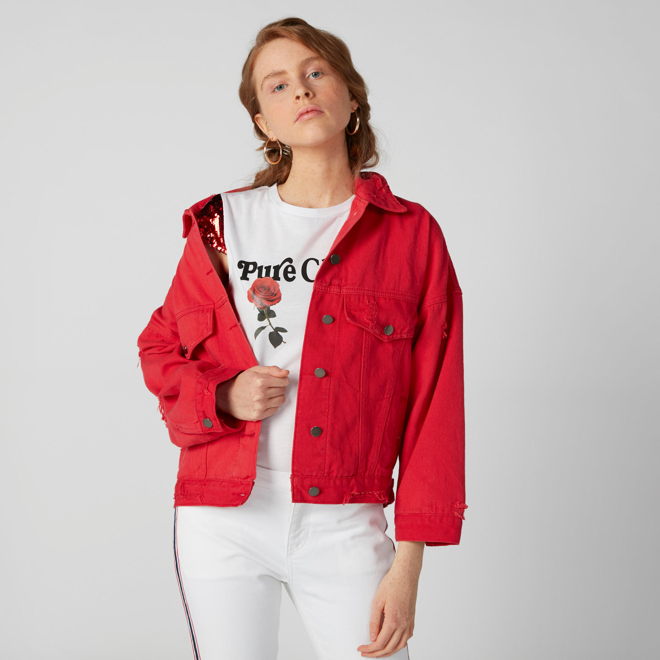 جاكيت بأكمام طويلة وتفاصيل ترتر-women-winterwear-coatsandjackets-jackets-image-1